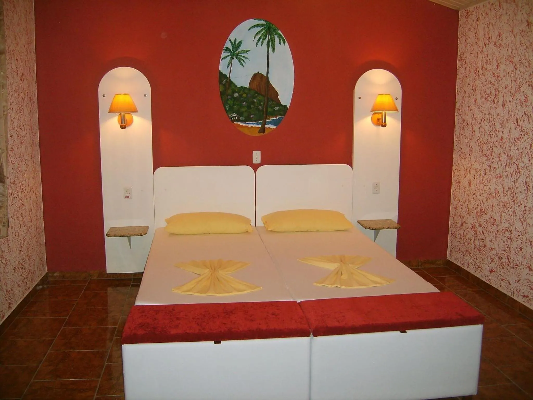 Bed in Pousada Santa Anna