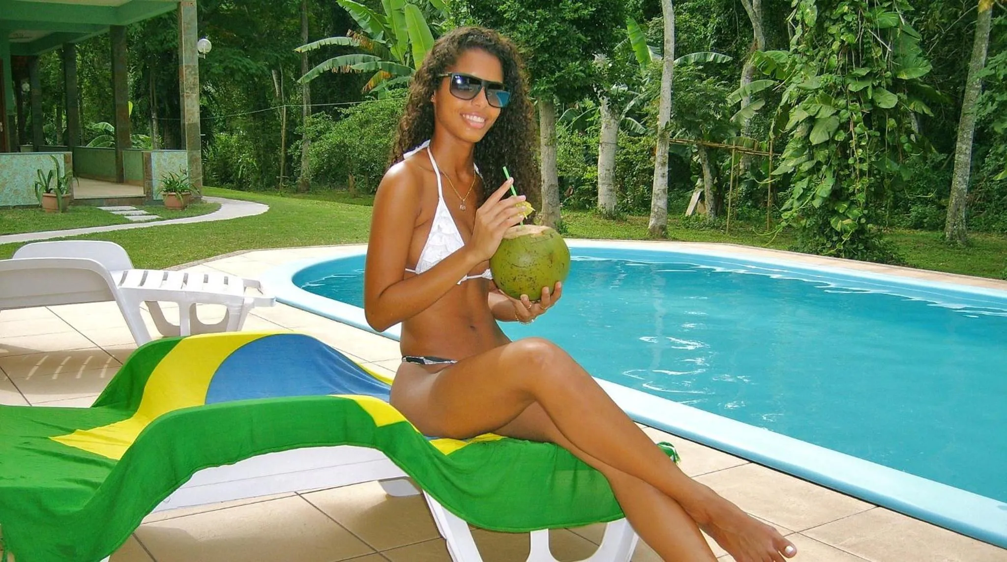 Swimming pool in Pousada Santa Anna