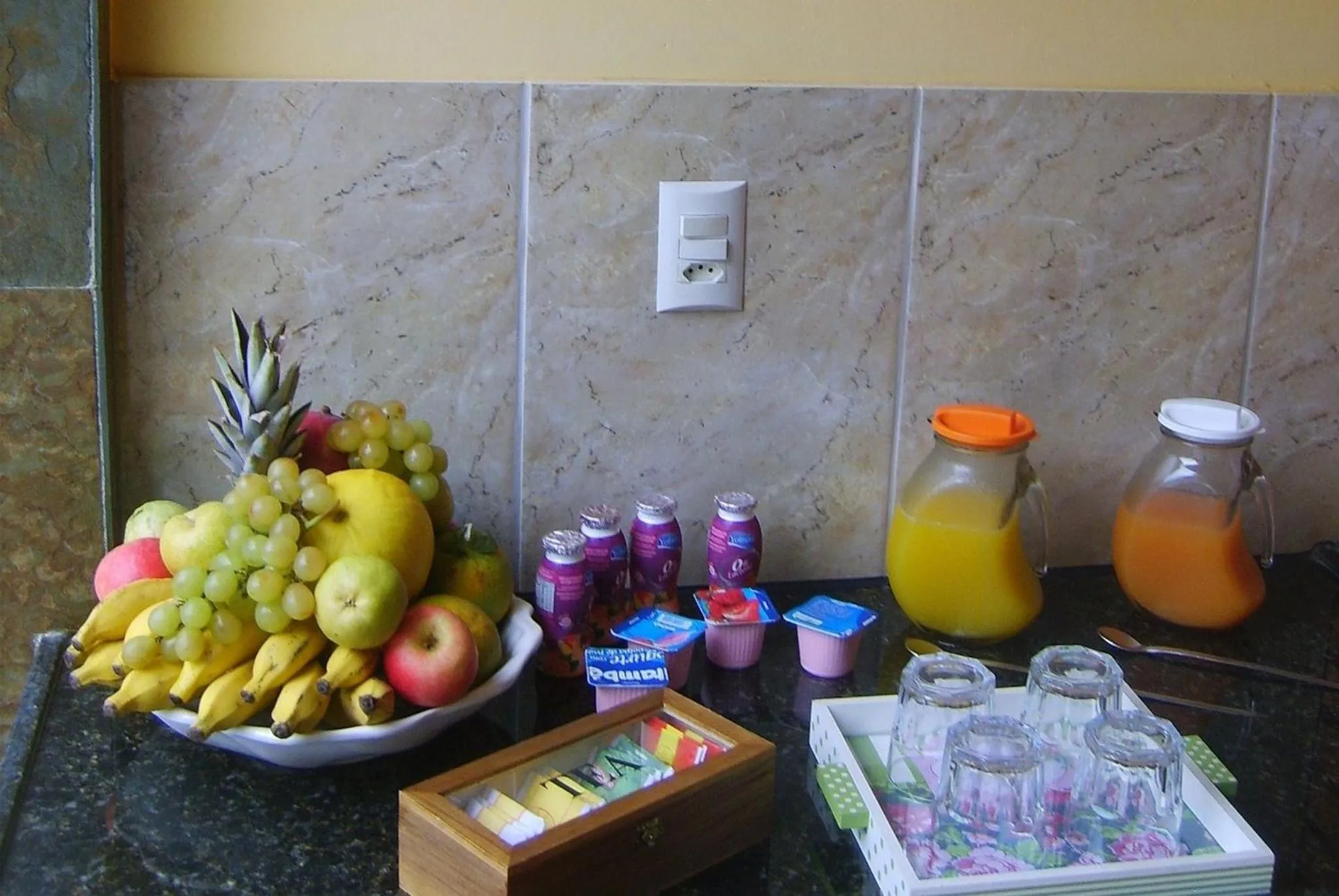 Food and drinks in Pousada Santa Anna