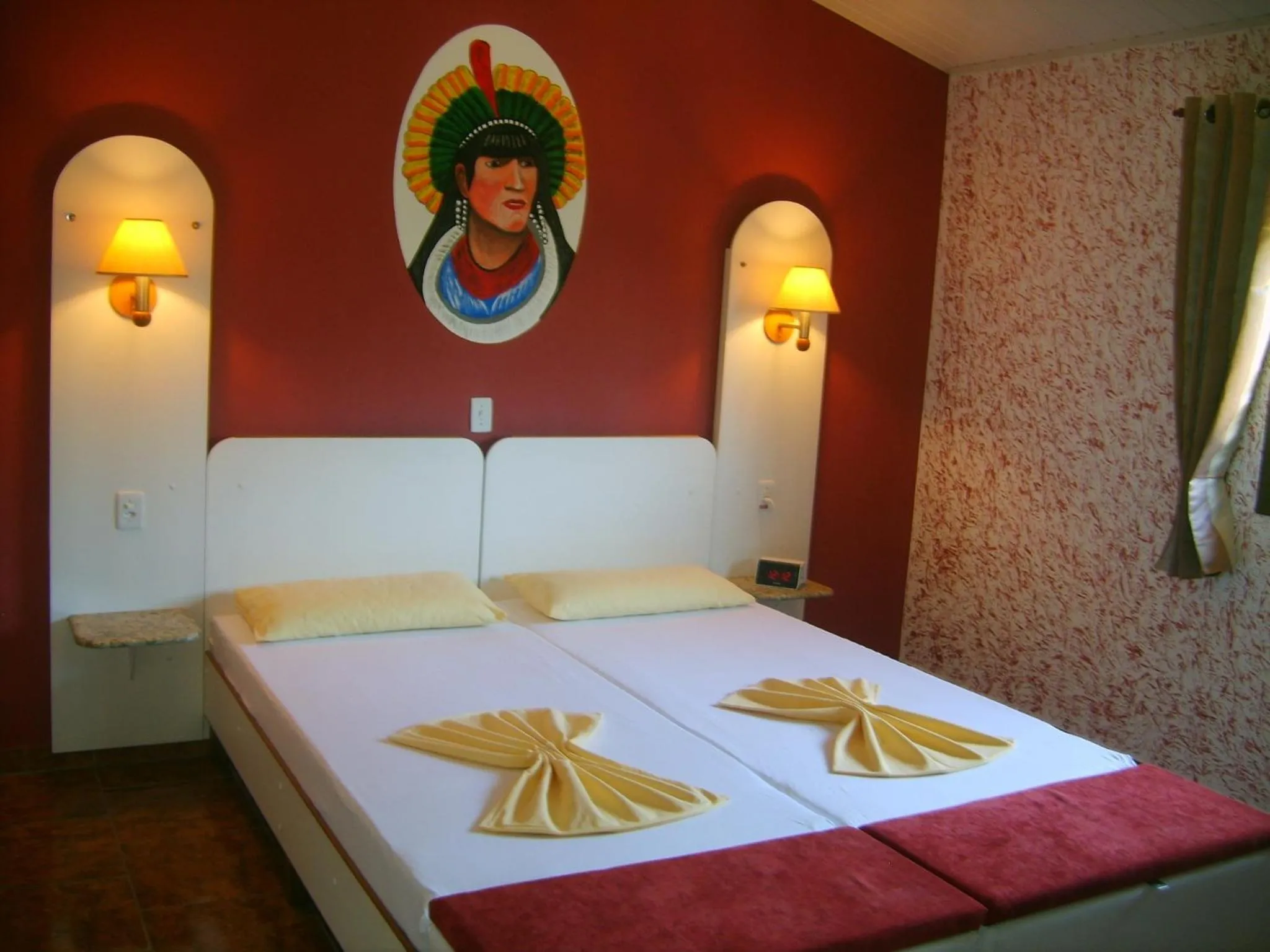 Bed in Pousada Santa Anna