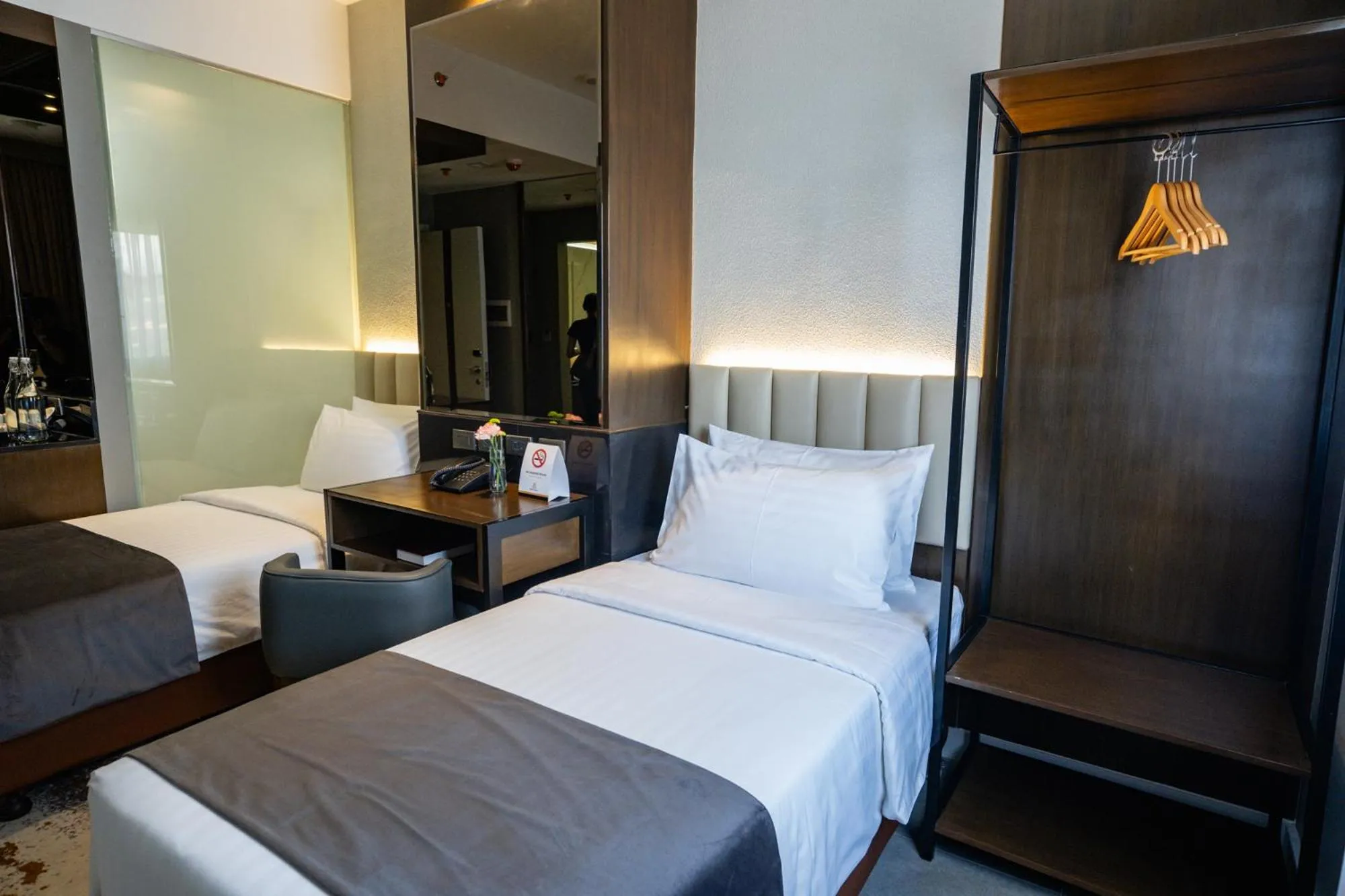 Bed in Amber Hotel - Cebu