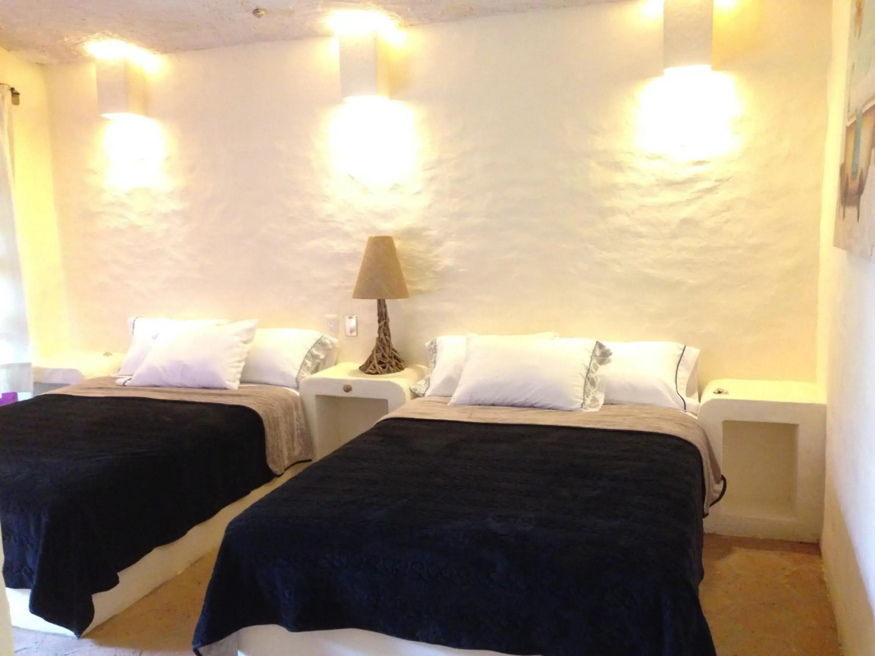 Double Room with Two Double Beds in Hotel Posada Primavera Double Room with Two Double Beds in Hotel Posada Primavera