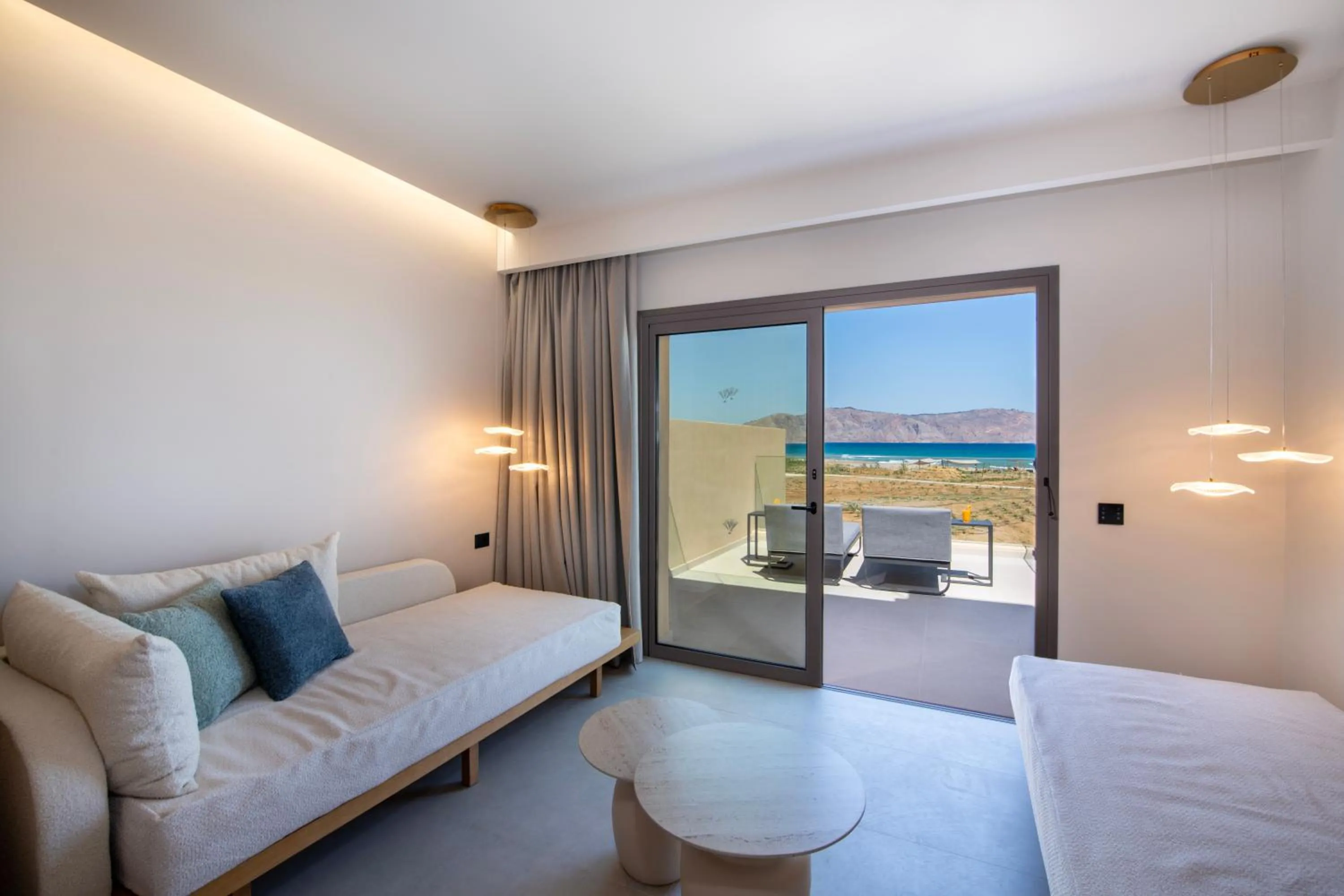 Seating area, Bed in Ventale Island Breeze Resort