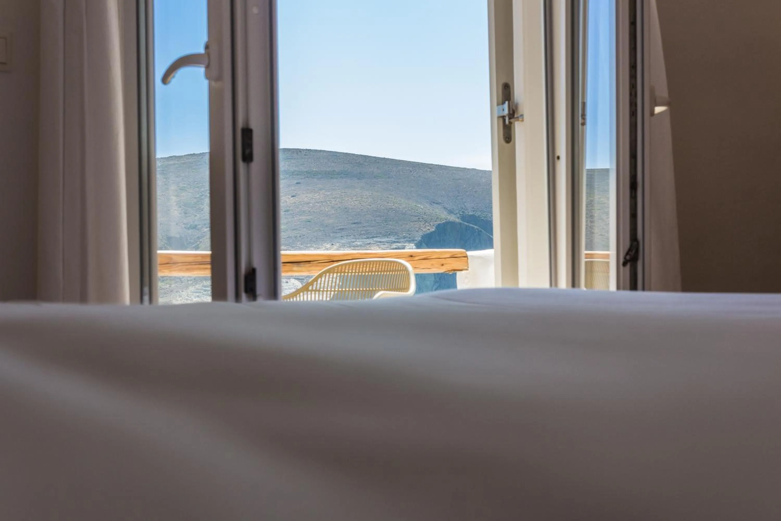 Bed in Salt Suites Milos
