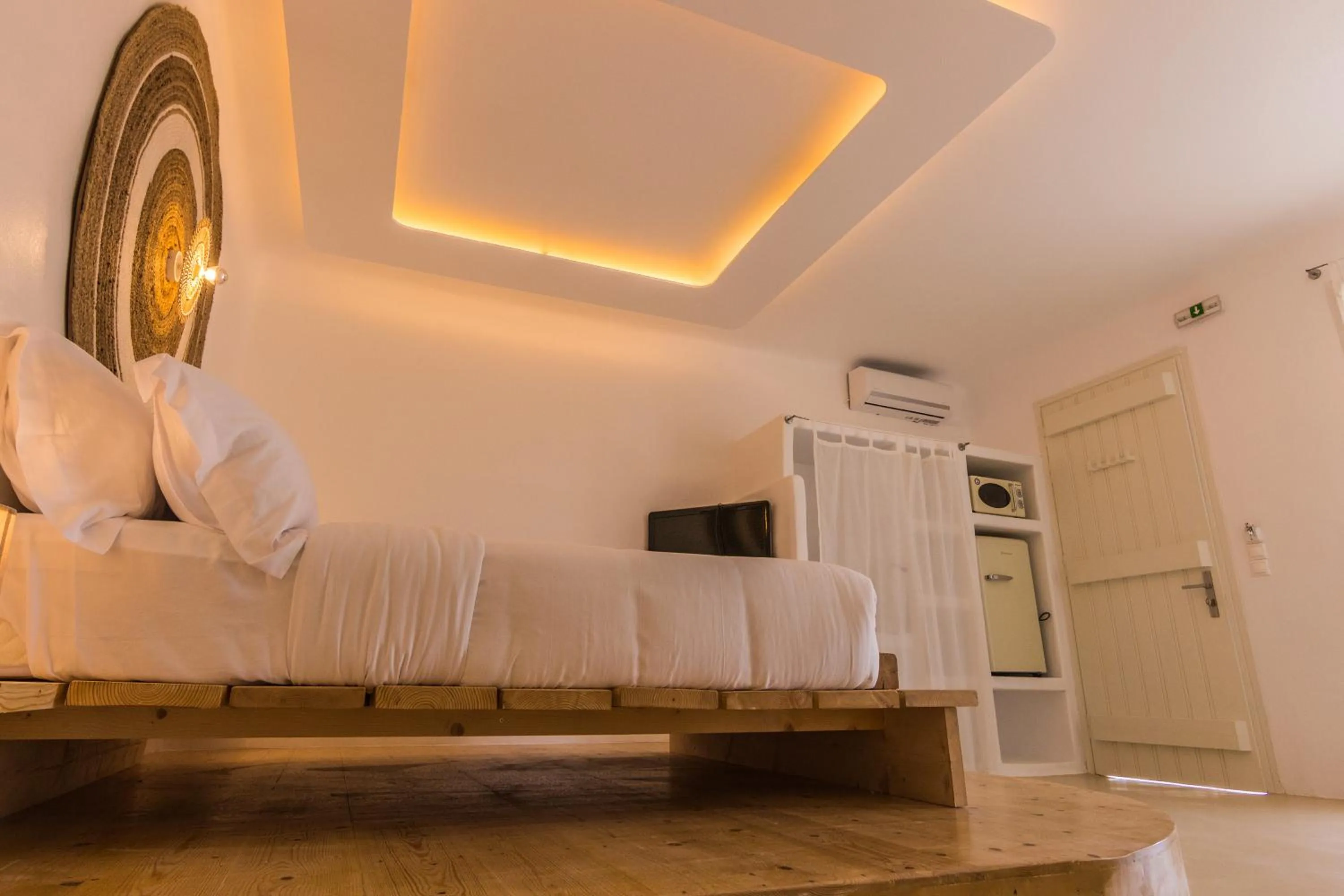 Bed in Salt Suites Milos