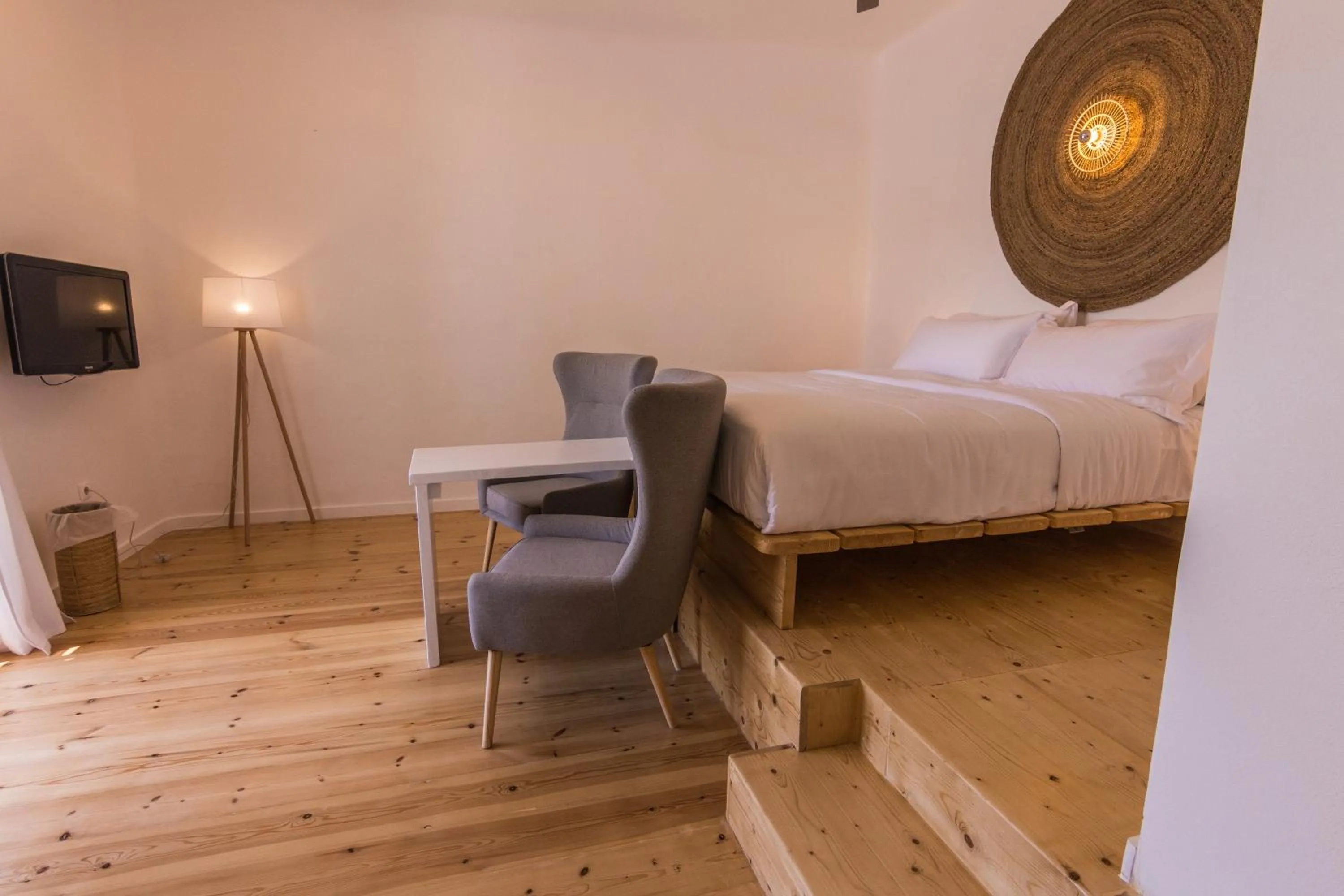 Bed in Salt Suites Milos