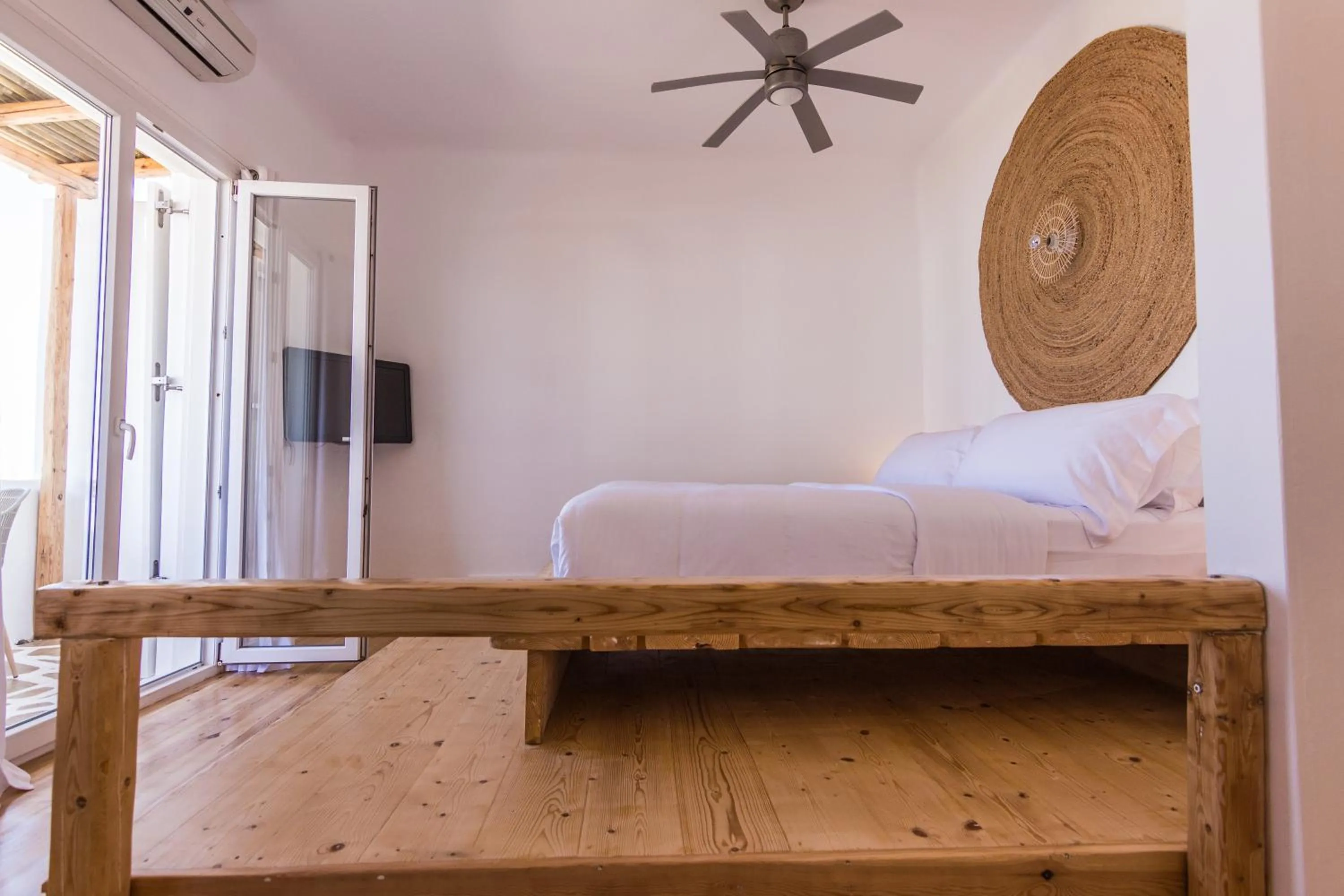 Bed in Salt Suites Milos