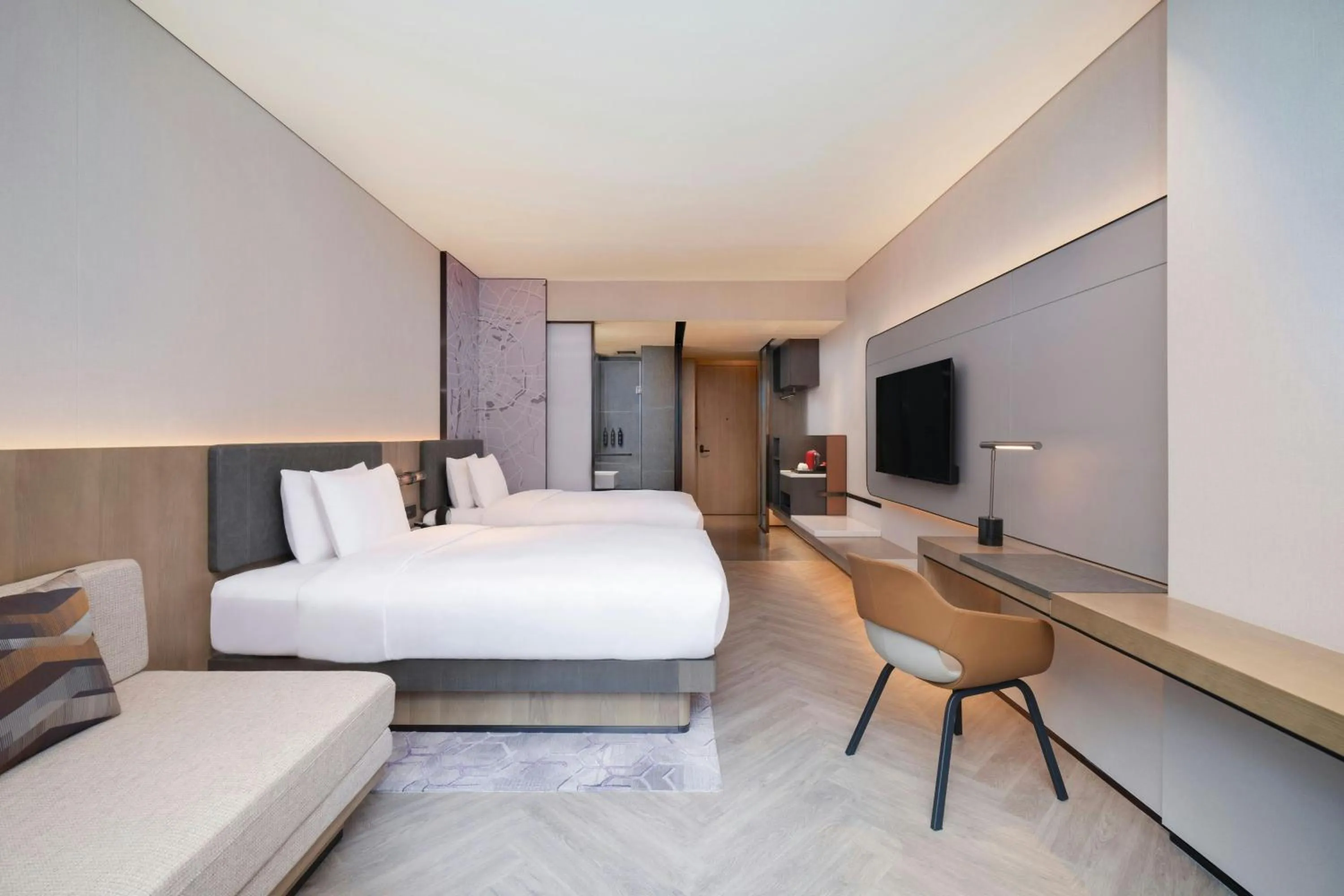 Photo of the whole room, Bed in AC Hotel by Marriott Chengdu North