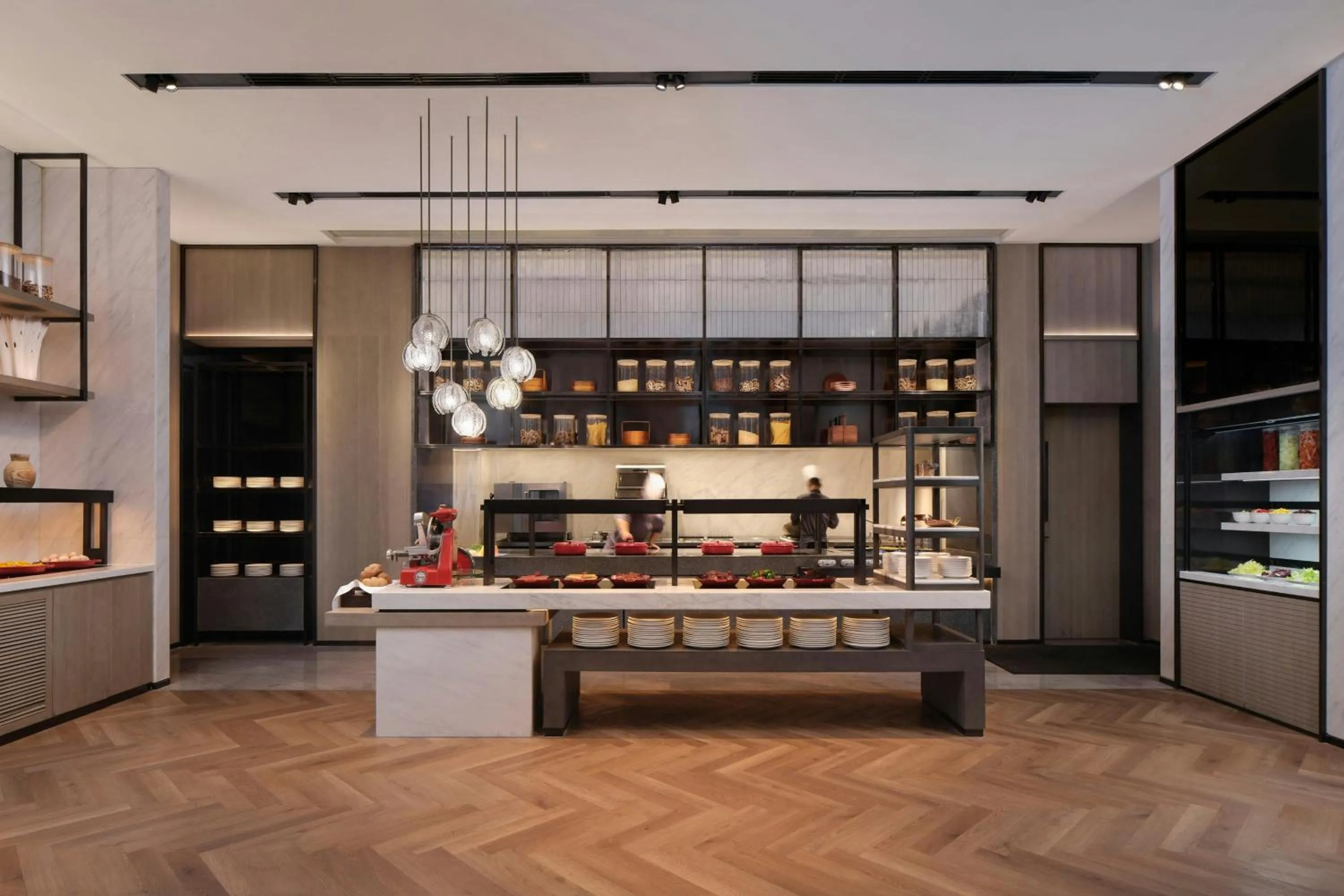 Kitchen or kitchenette in AC Hotel by Marriott Chengdu North