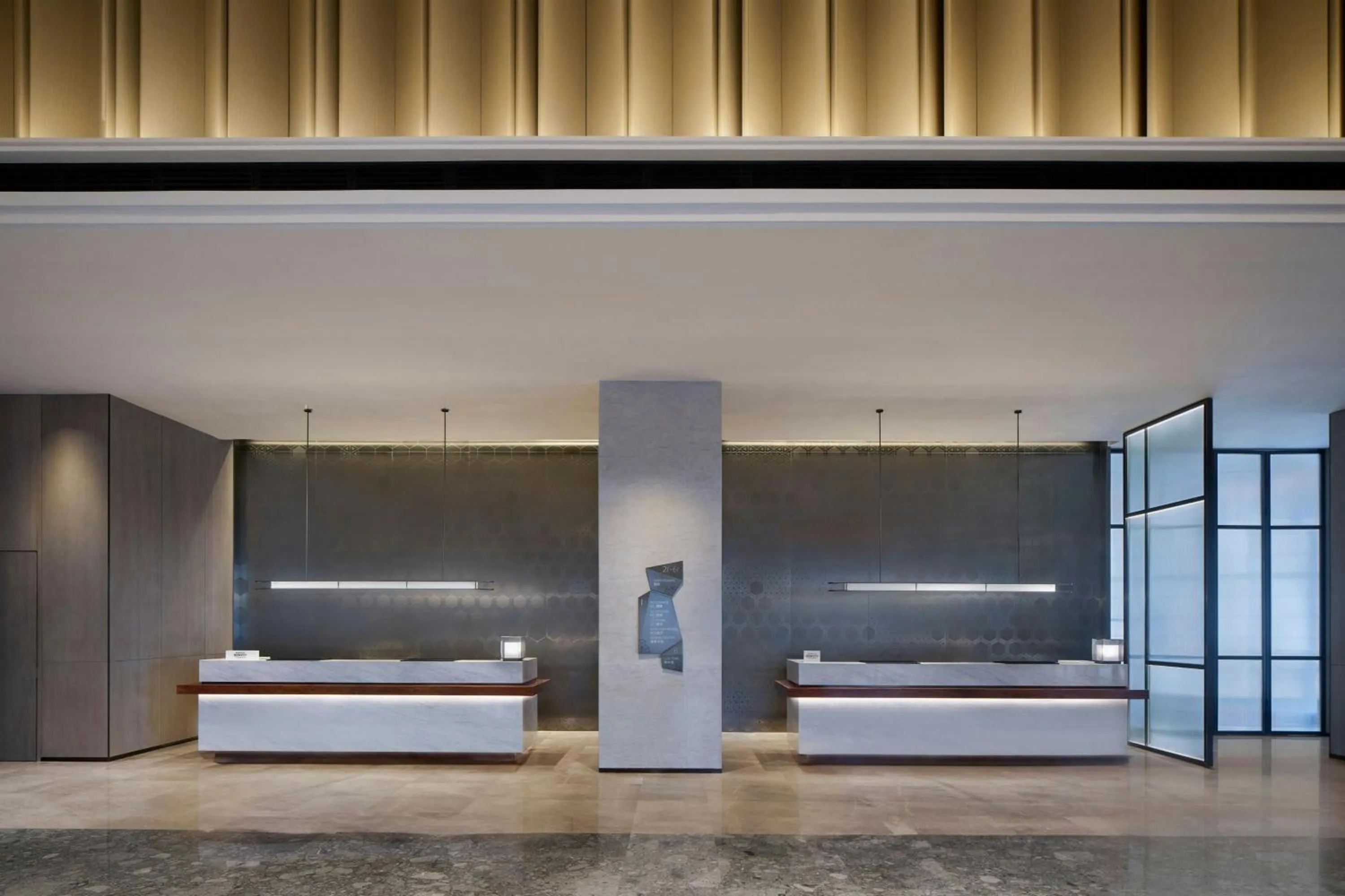 Lobby or reception, Bed in AC Hotel by Marriott Chengdu North