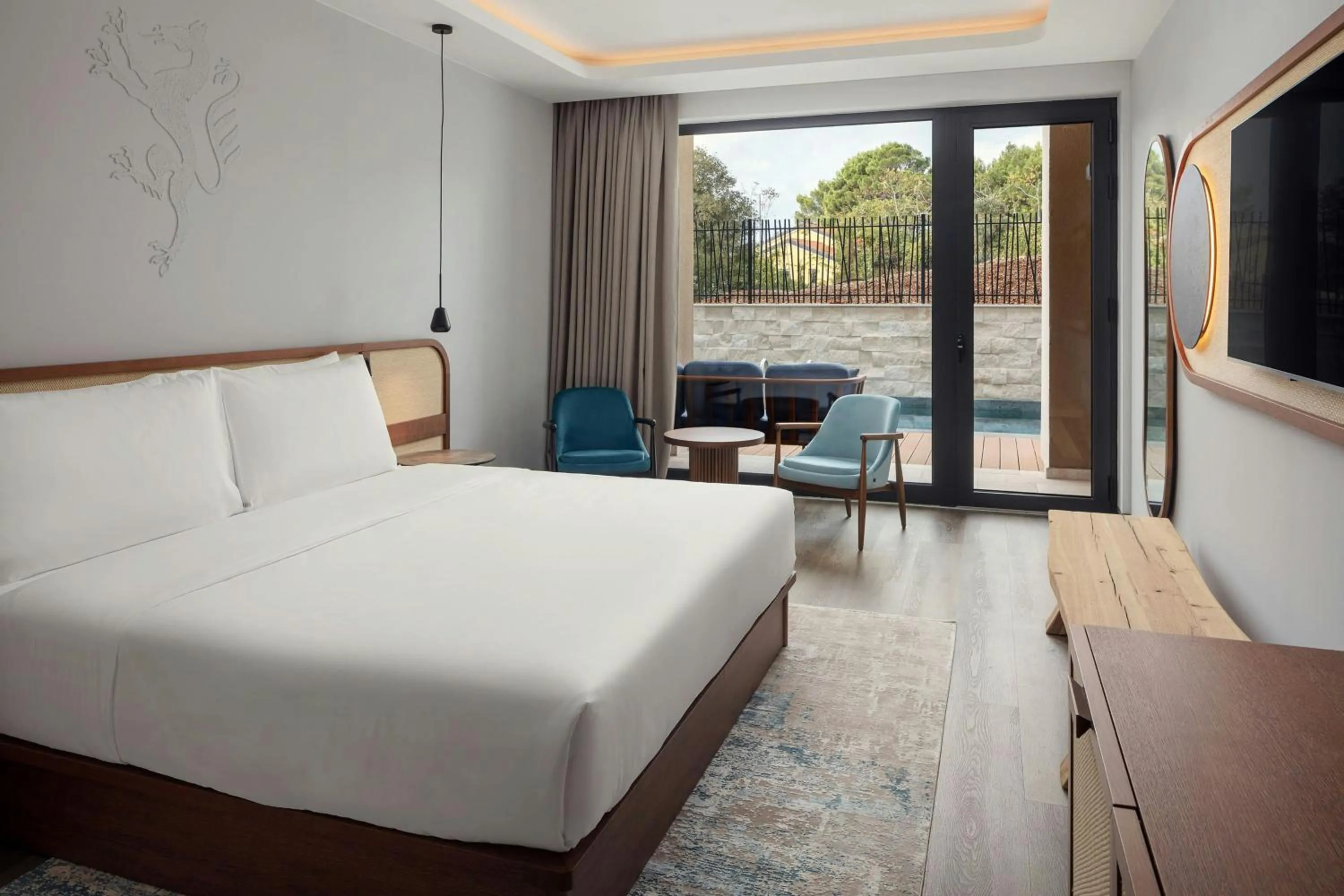 Swimming pool, Bed in The Isolano, Adults Friendly Resort, Autograph Collection