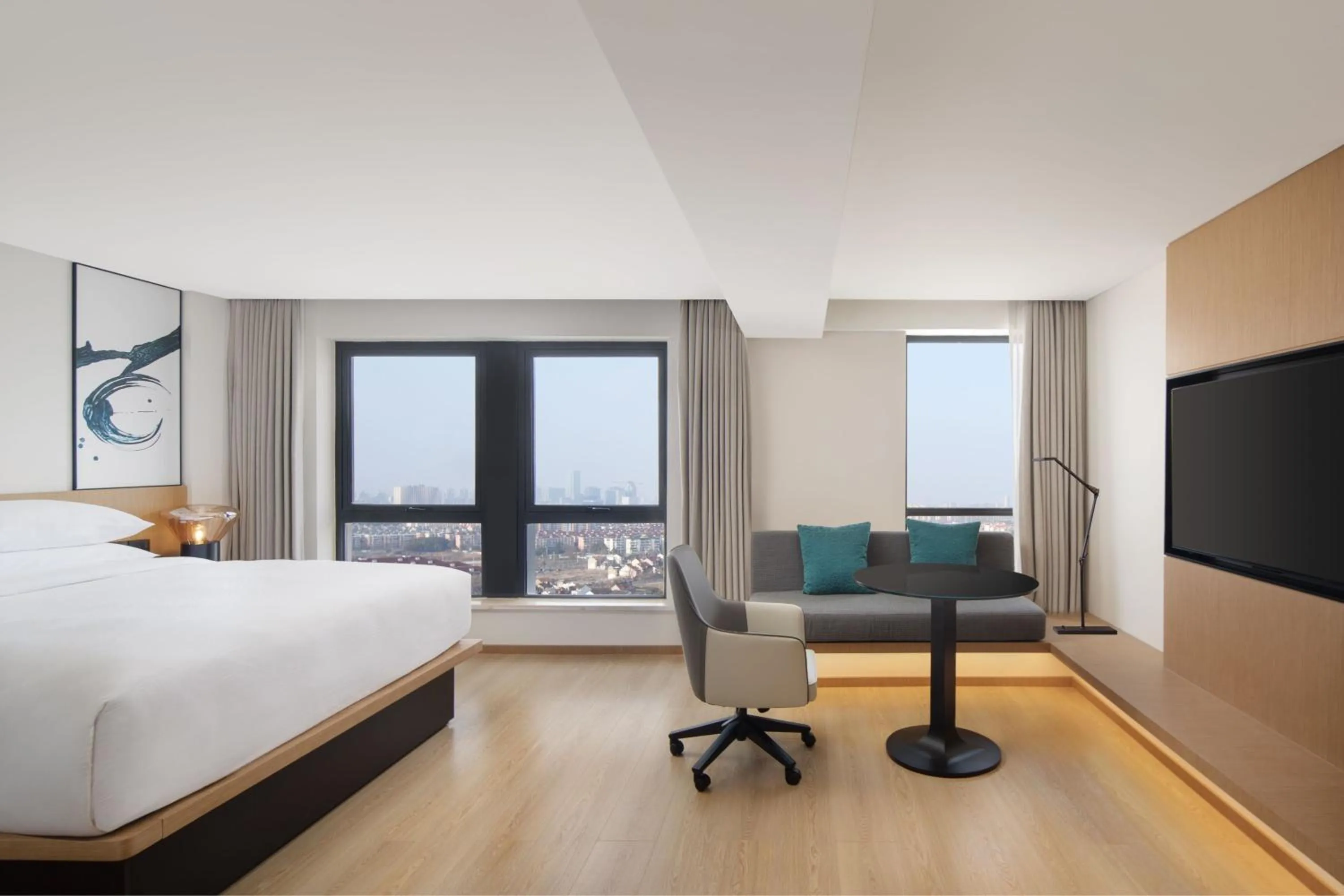 Photo of the whole room, Bed in Fairfield by Marriott Shanghai Pudong South