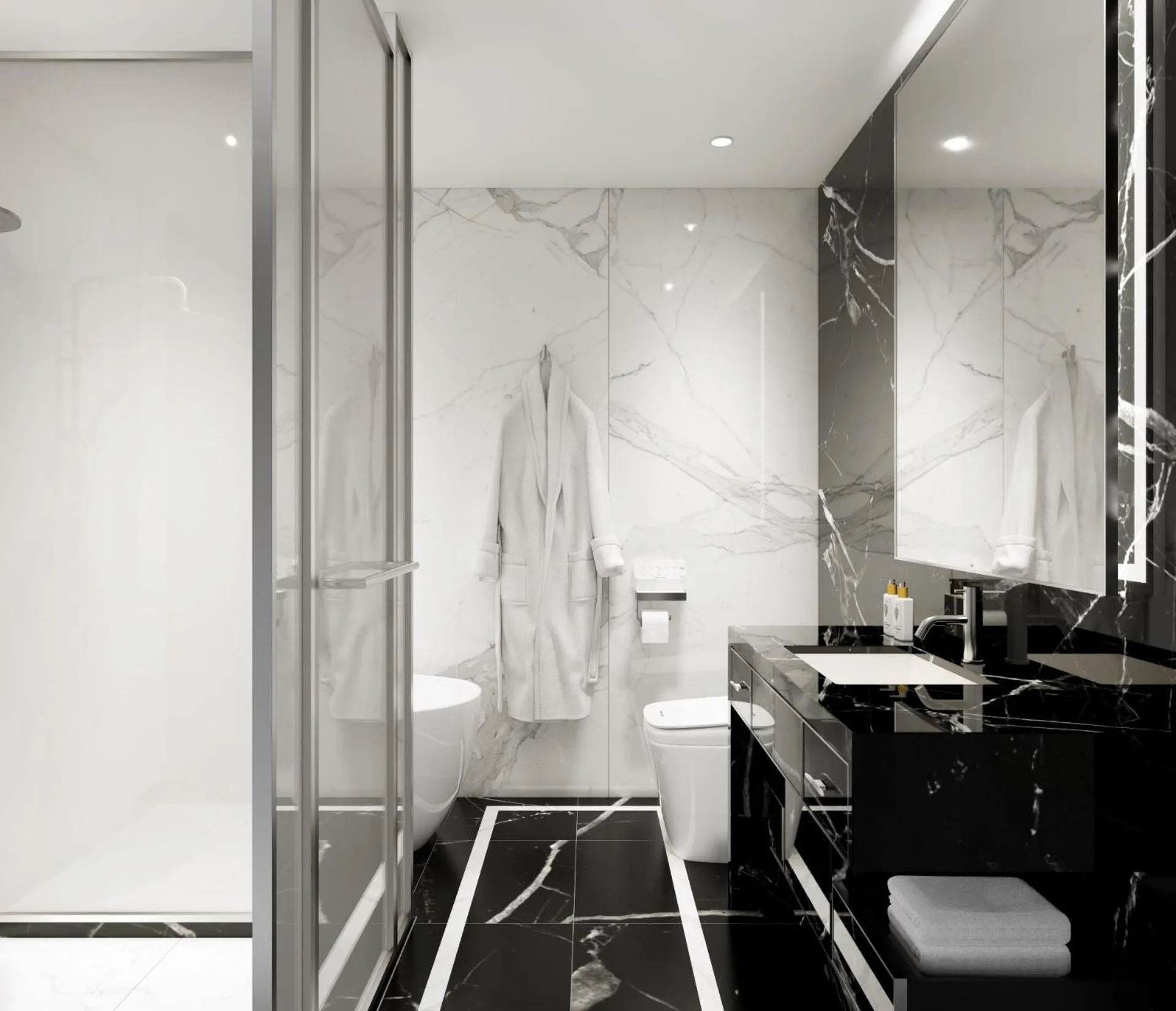 Shower in Hotel Toscana