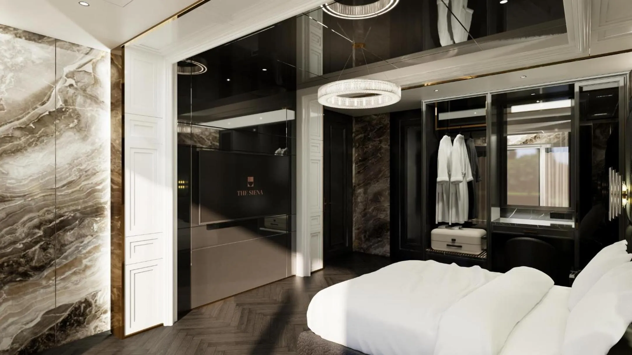 Bed in Hotel Toscana