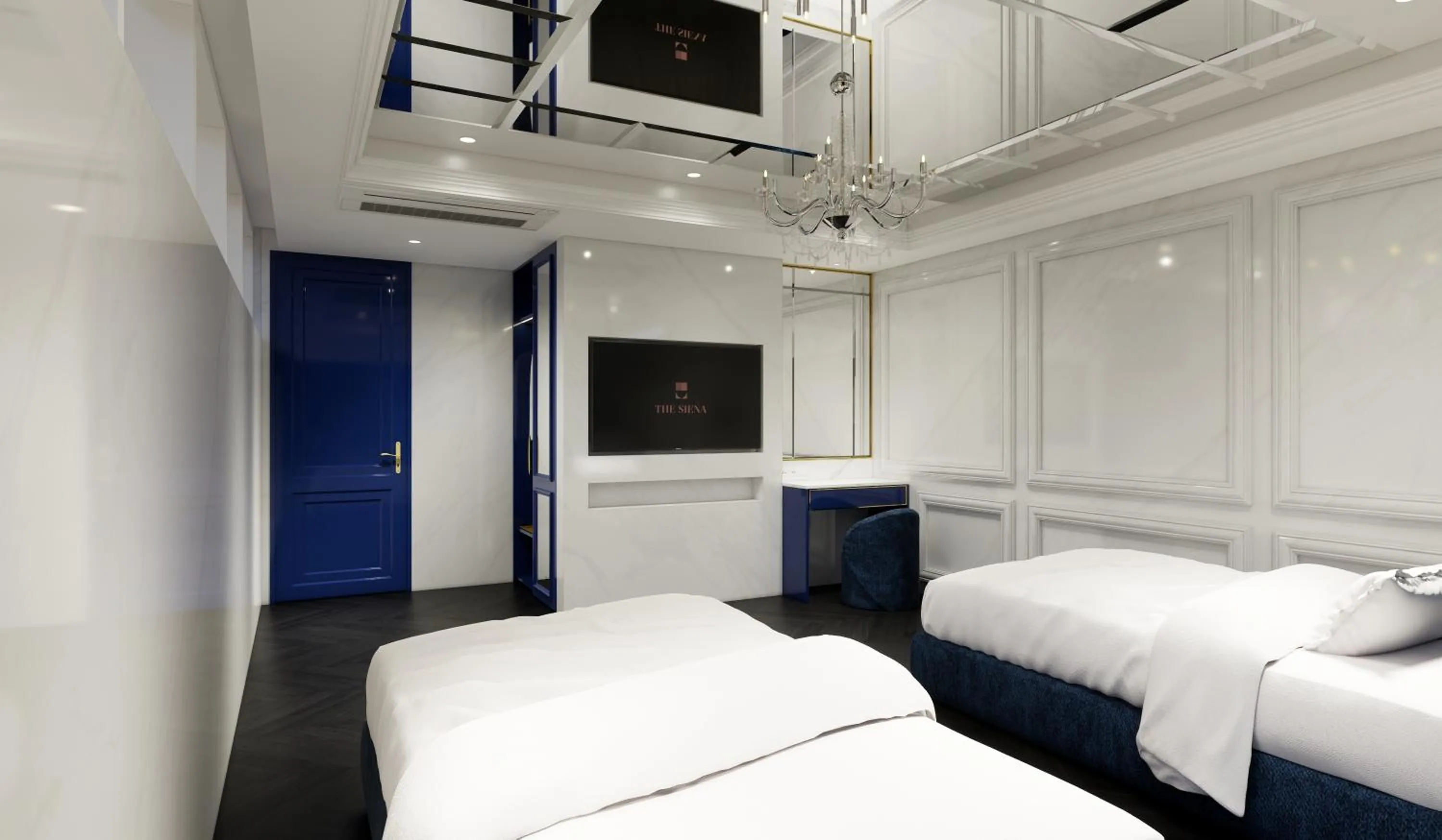 Bed in Hotel Toscana