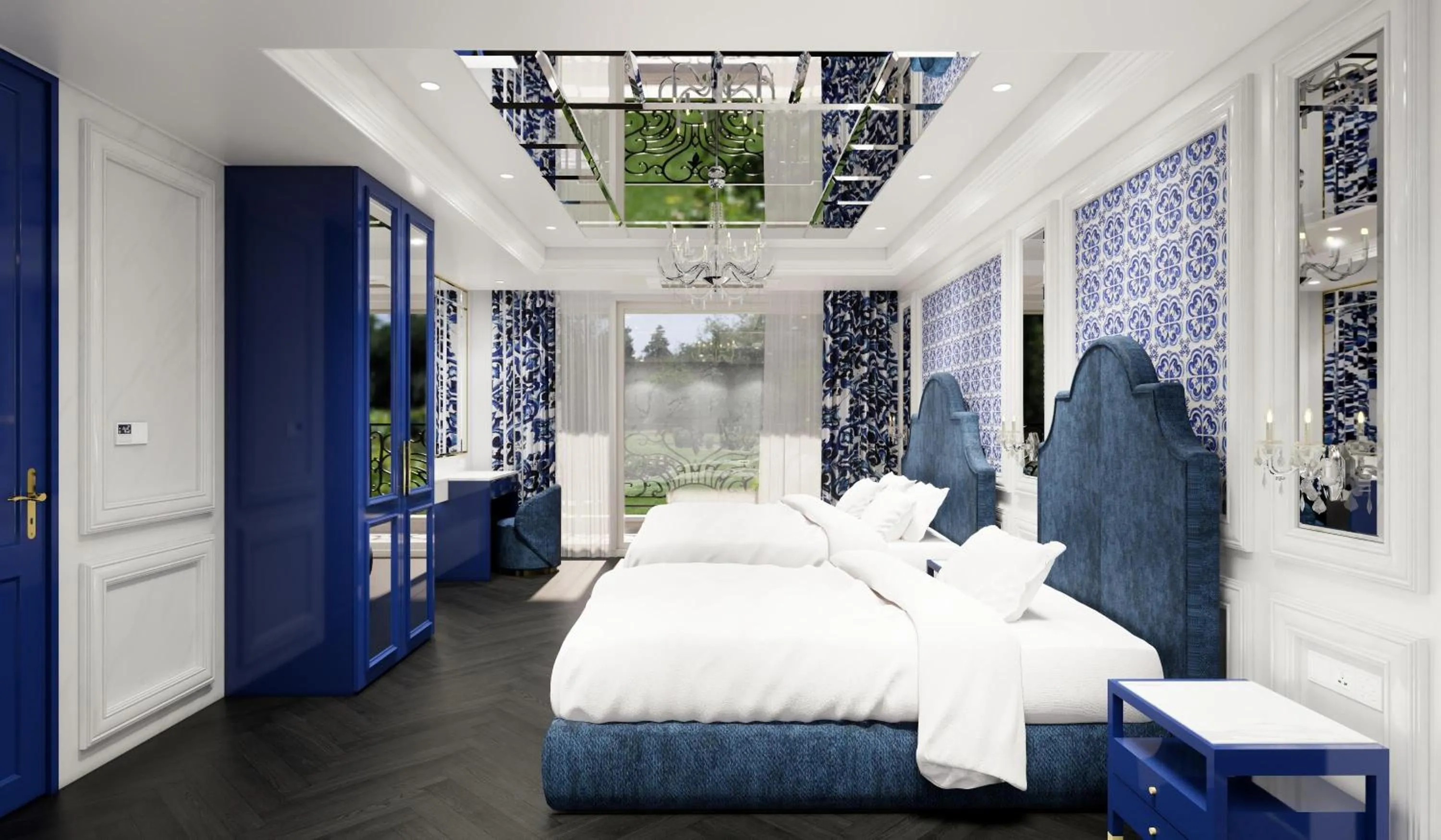 Bed in Hotel Toscana