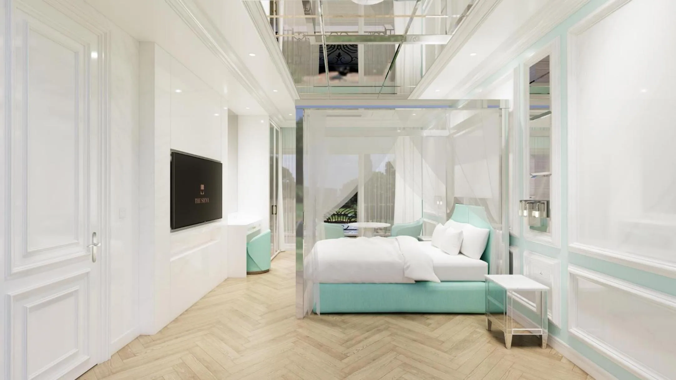 Bed in Hotel Toscana