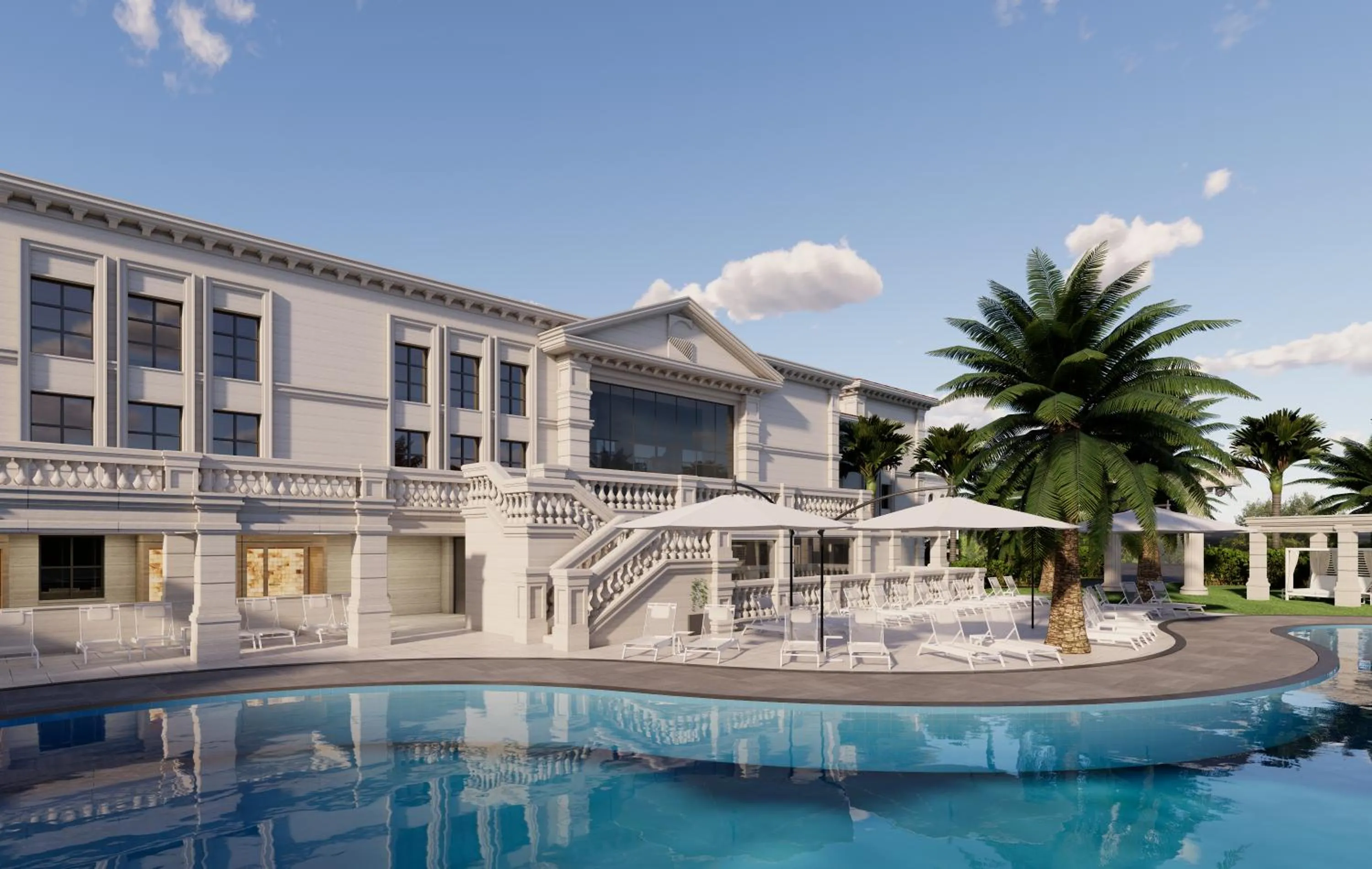 Swimming pool in Hotel Toscana