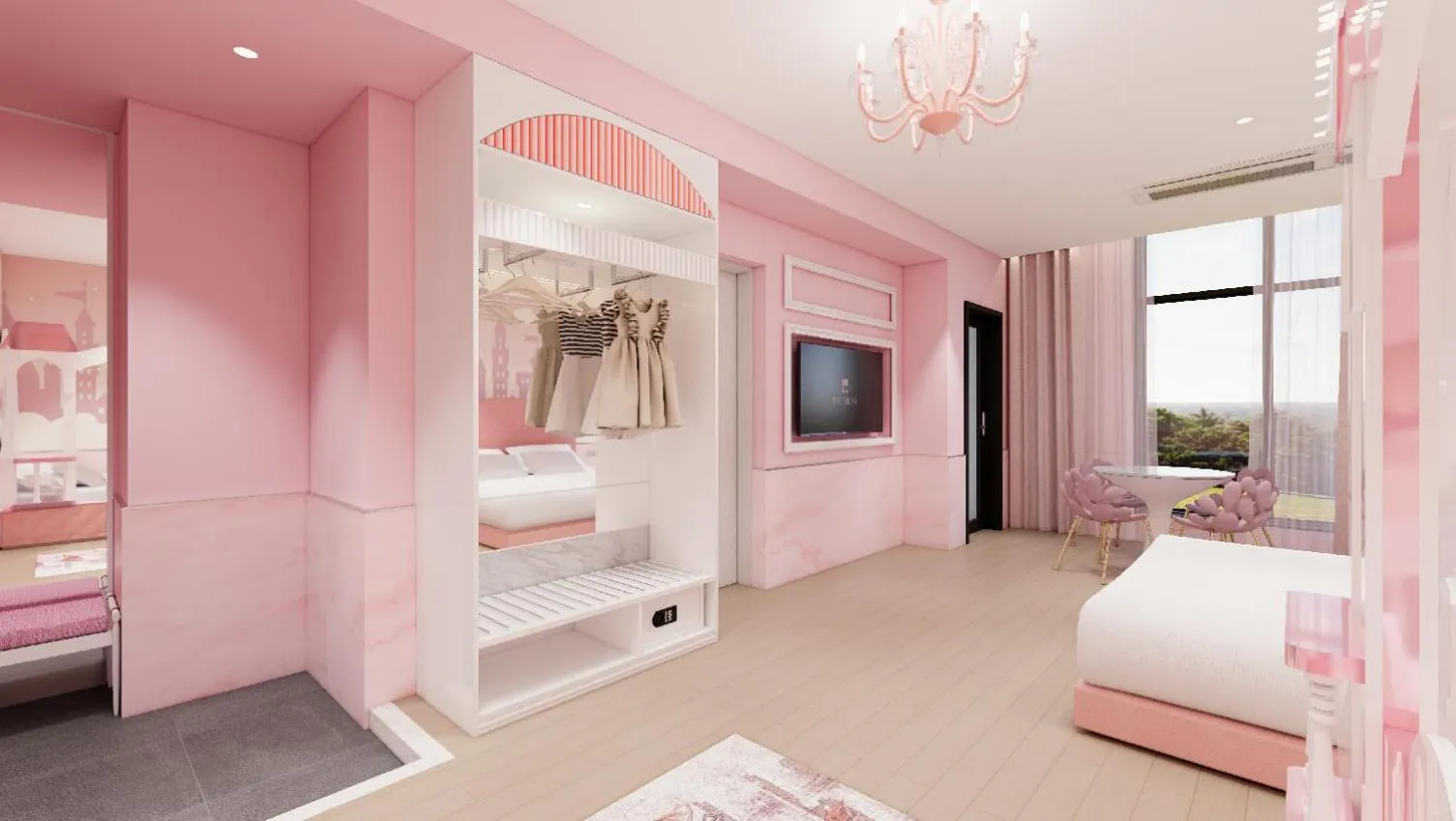 Bed in Hotel Toscana