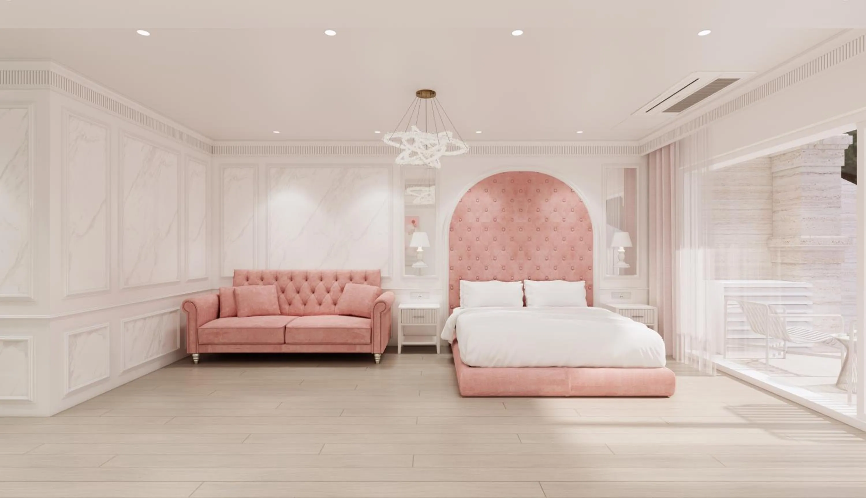 Bed in Hotel Toscana