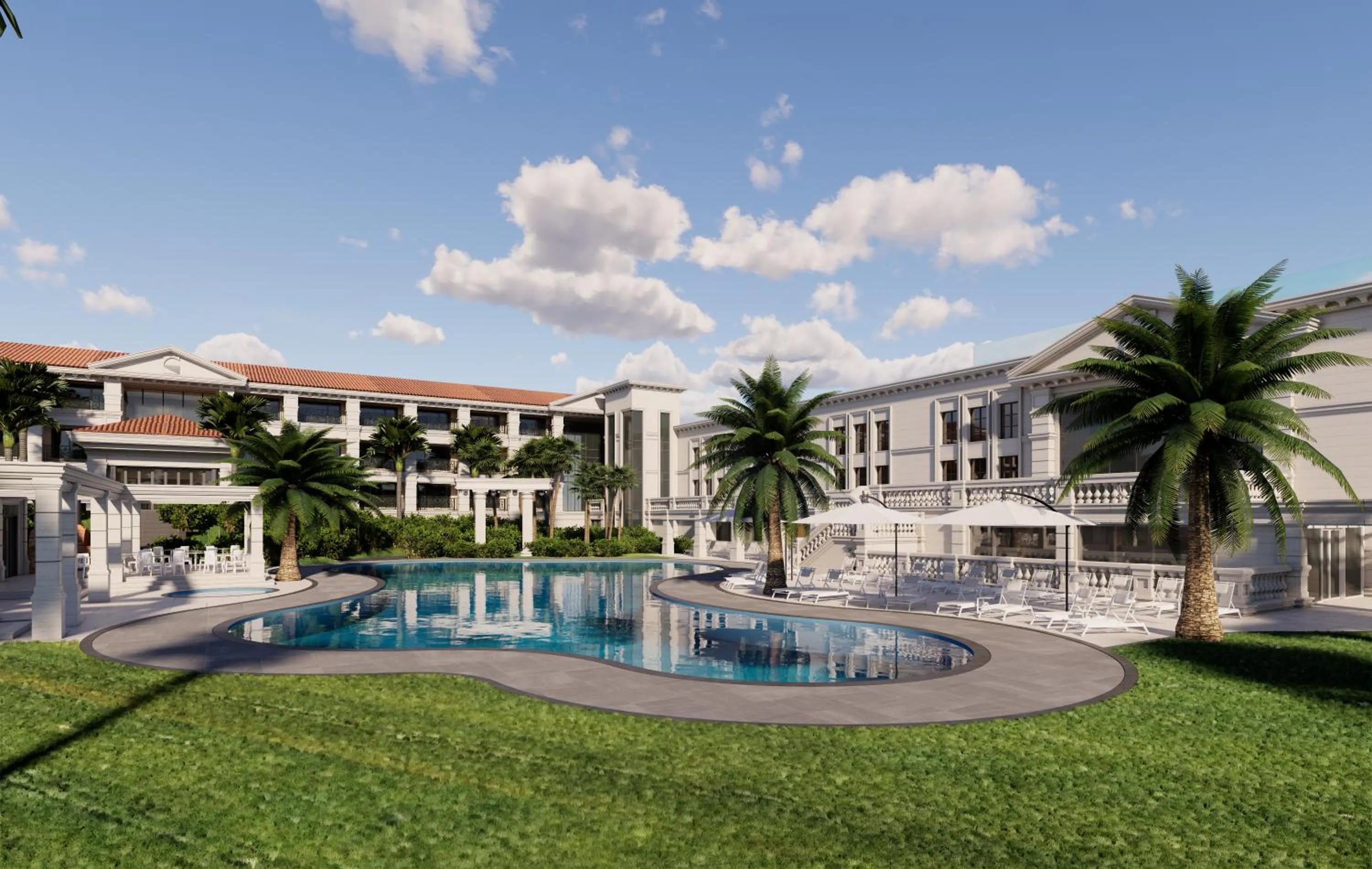 Swimming pool in Hotel Toscana