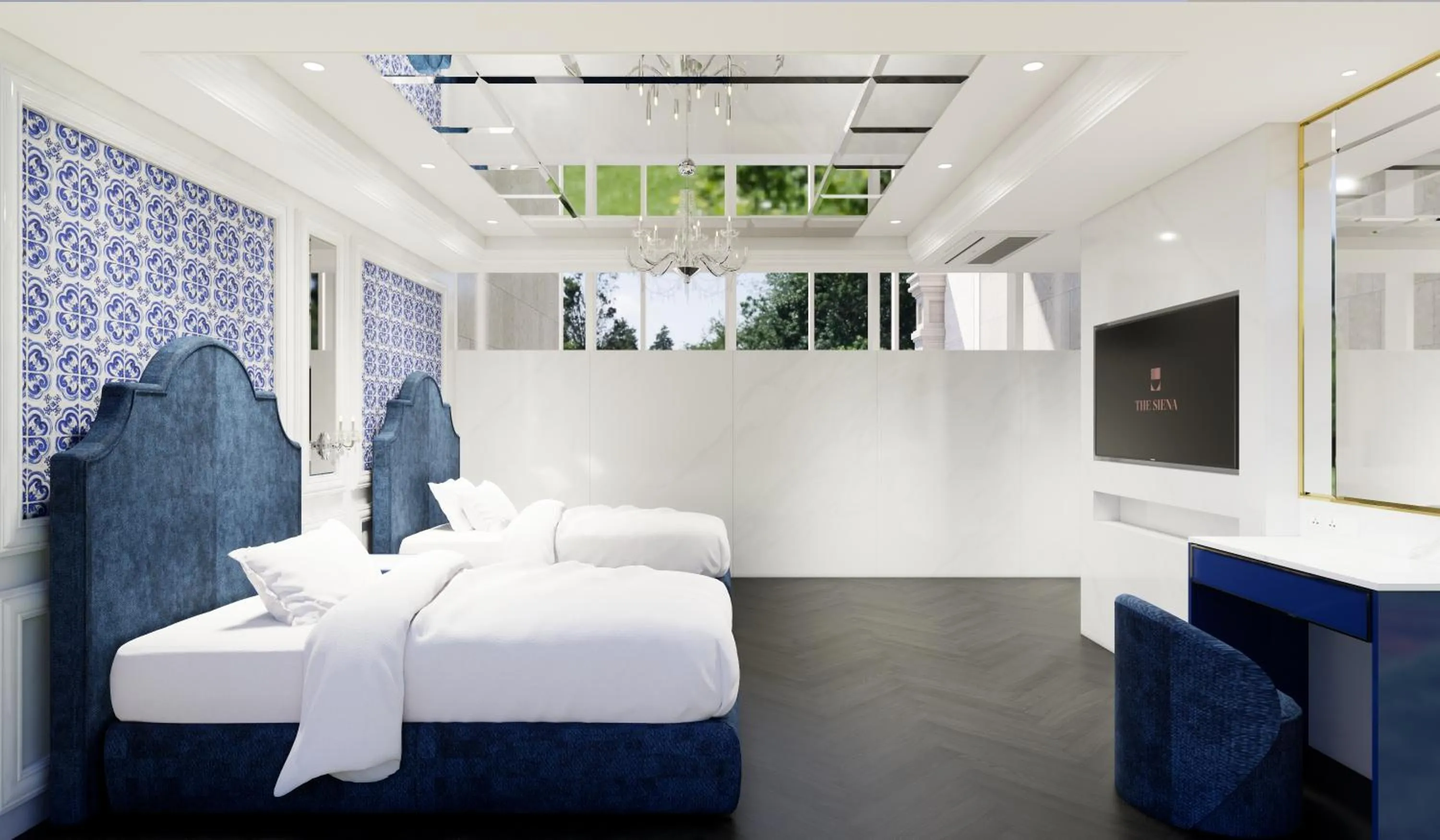 Bed in Hotel Toscana