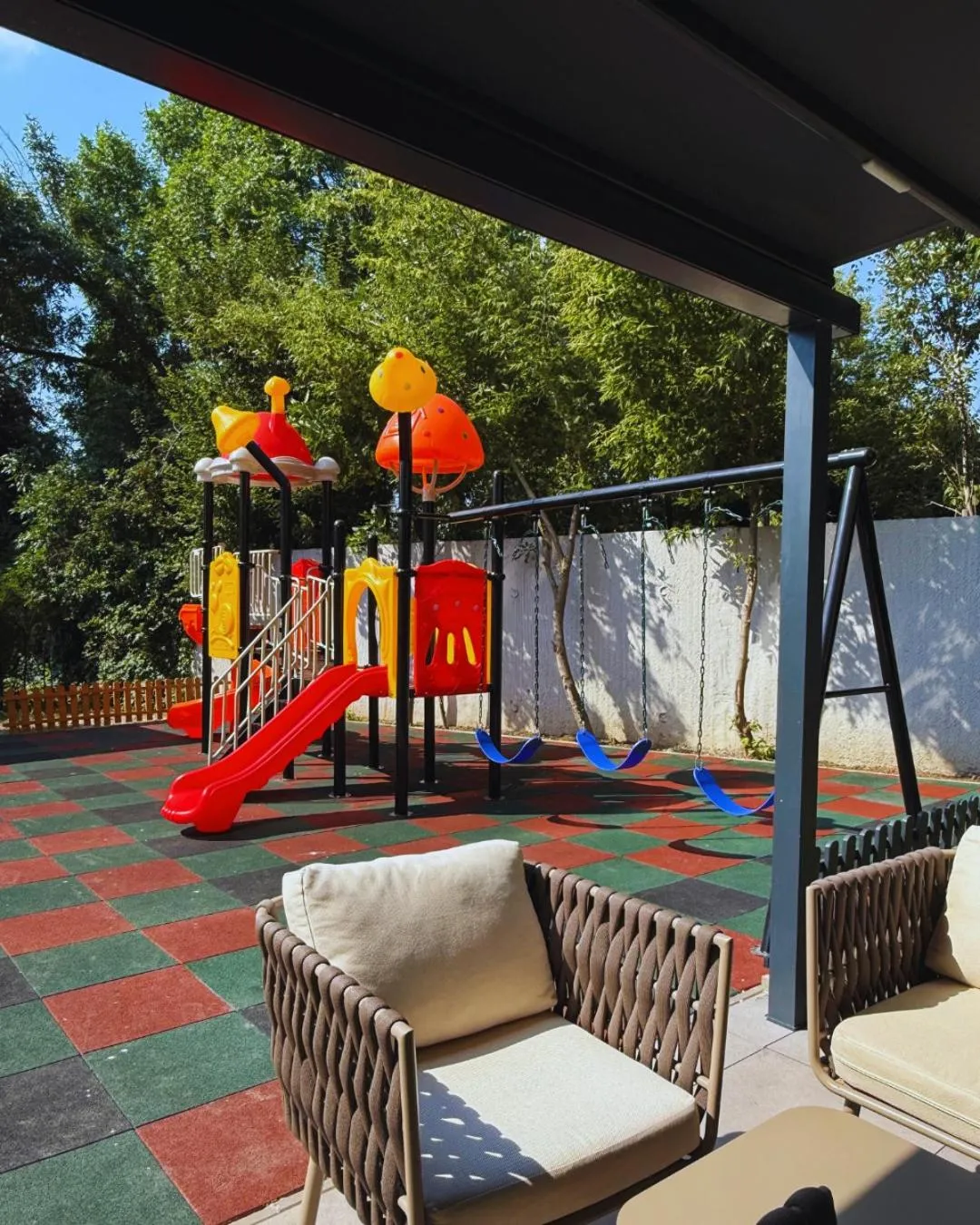 Children play ground in Panoramic Mamaia Hotel