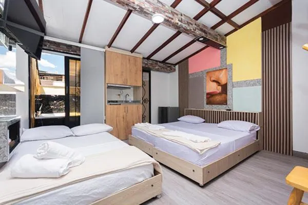 Bed in Hotel Lares 70 Laureles