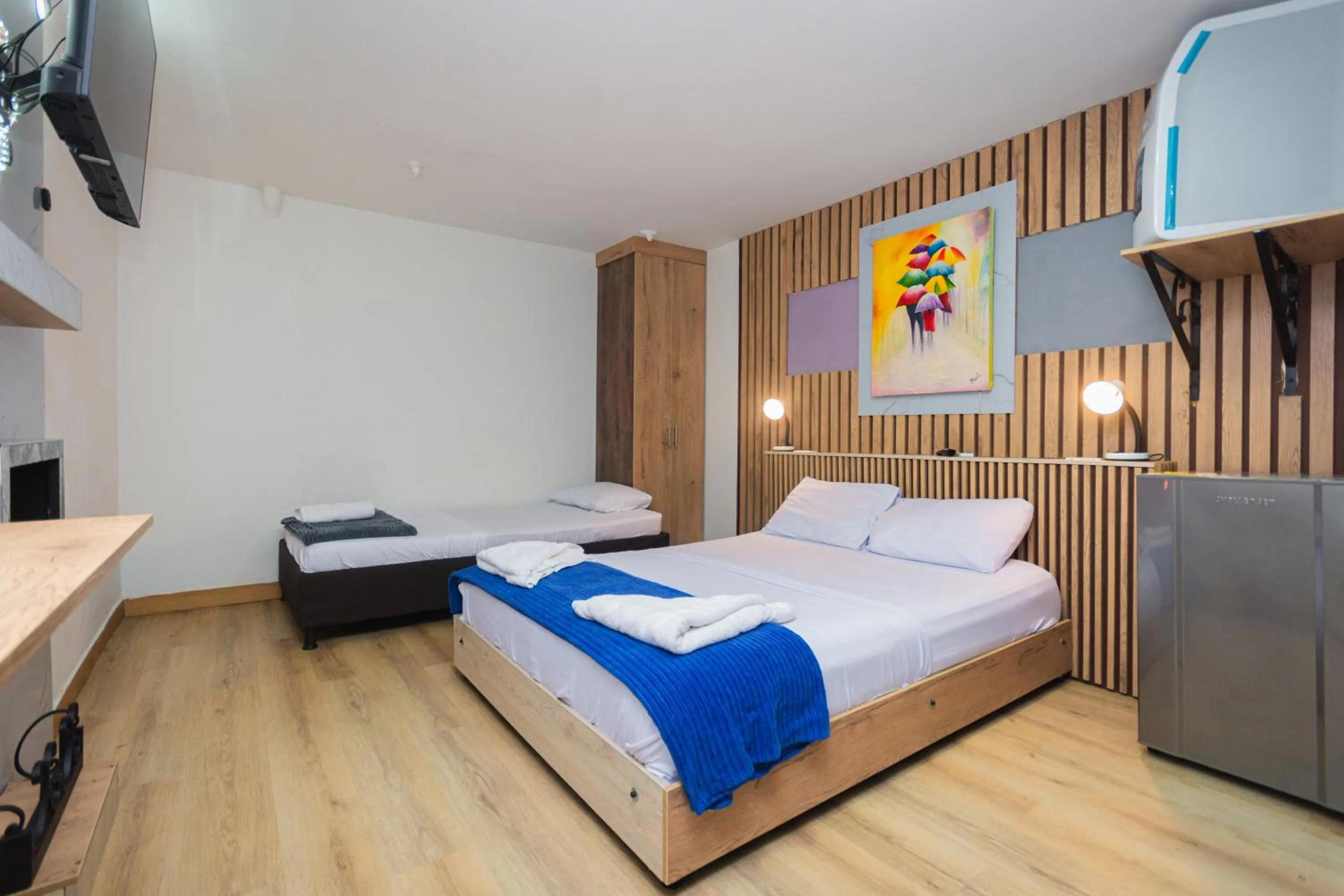Bed in Hotel Lares 70 Laureles