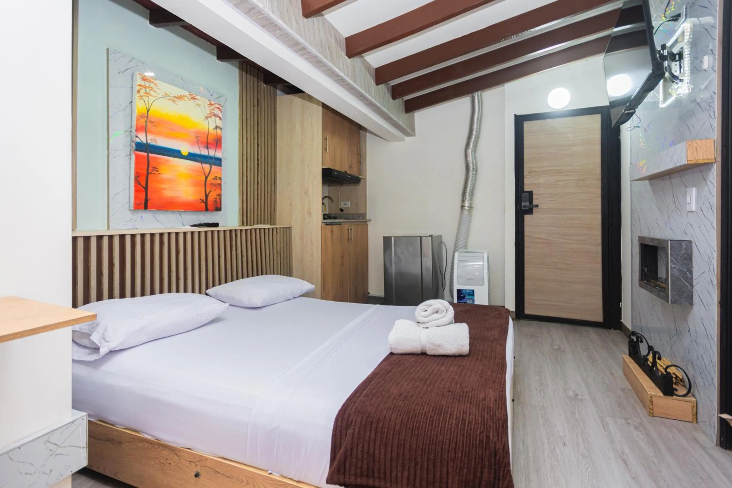 Bed in Hotel Lares 70 Laureles