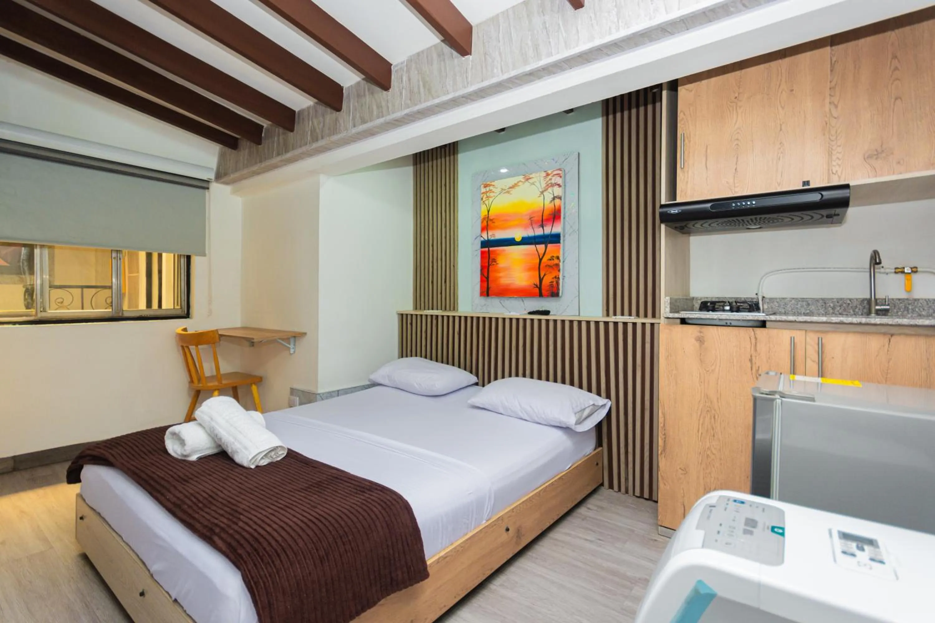 TV and multimedia, Bed in Hotel Lares 70 Laureles