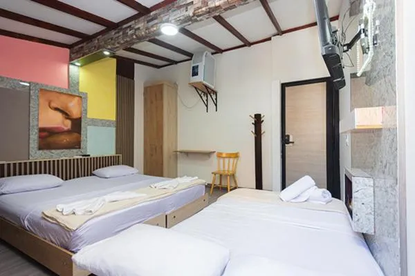 Bed in Hotel Lares 70 Laureles