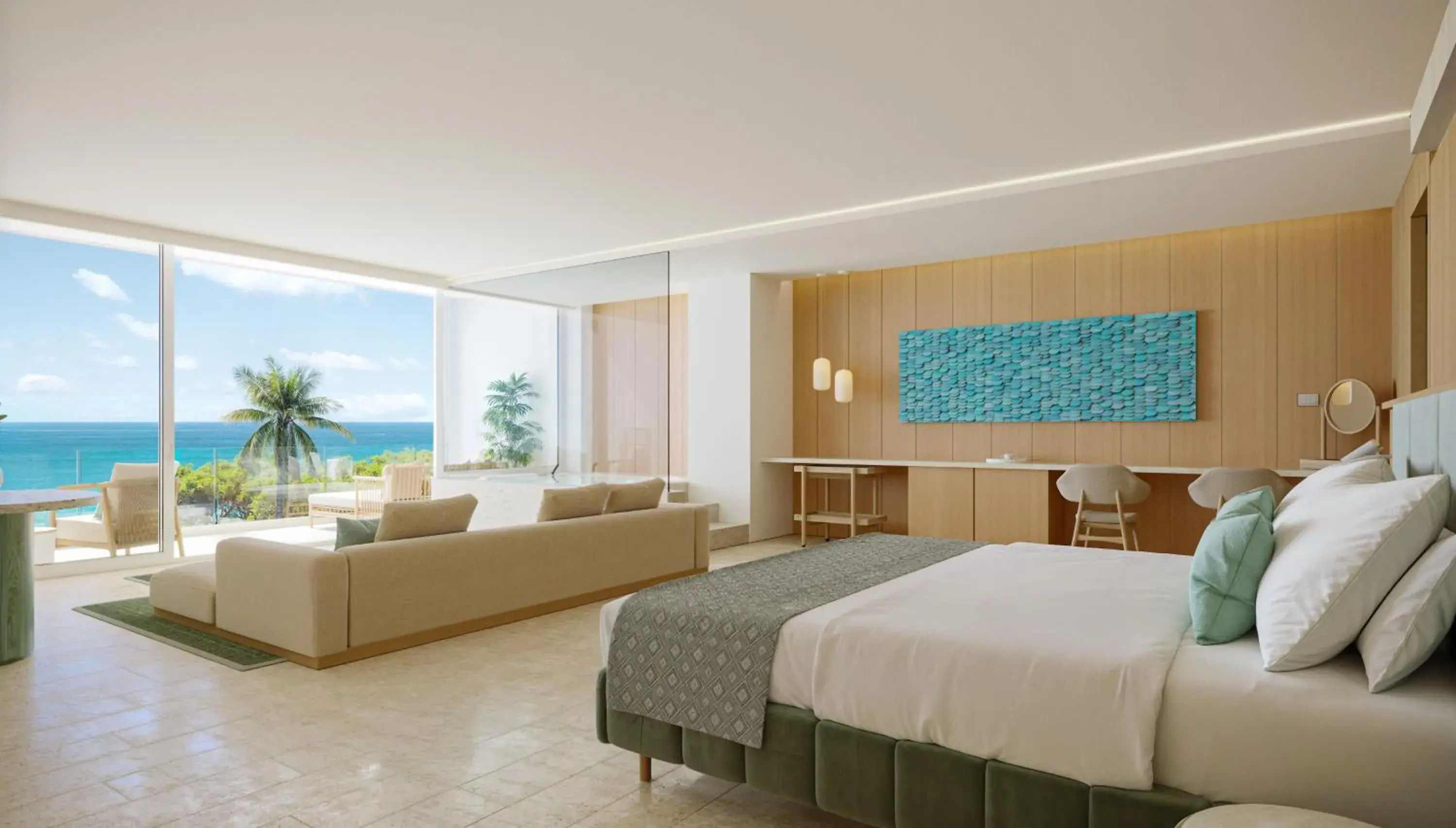 Bedroom, Bed in JOIA Aruba by Iberostar Bedroom, Bed in JOIA Aruba by Iberostar
