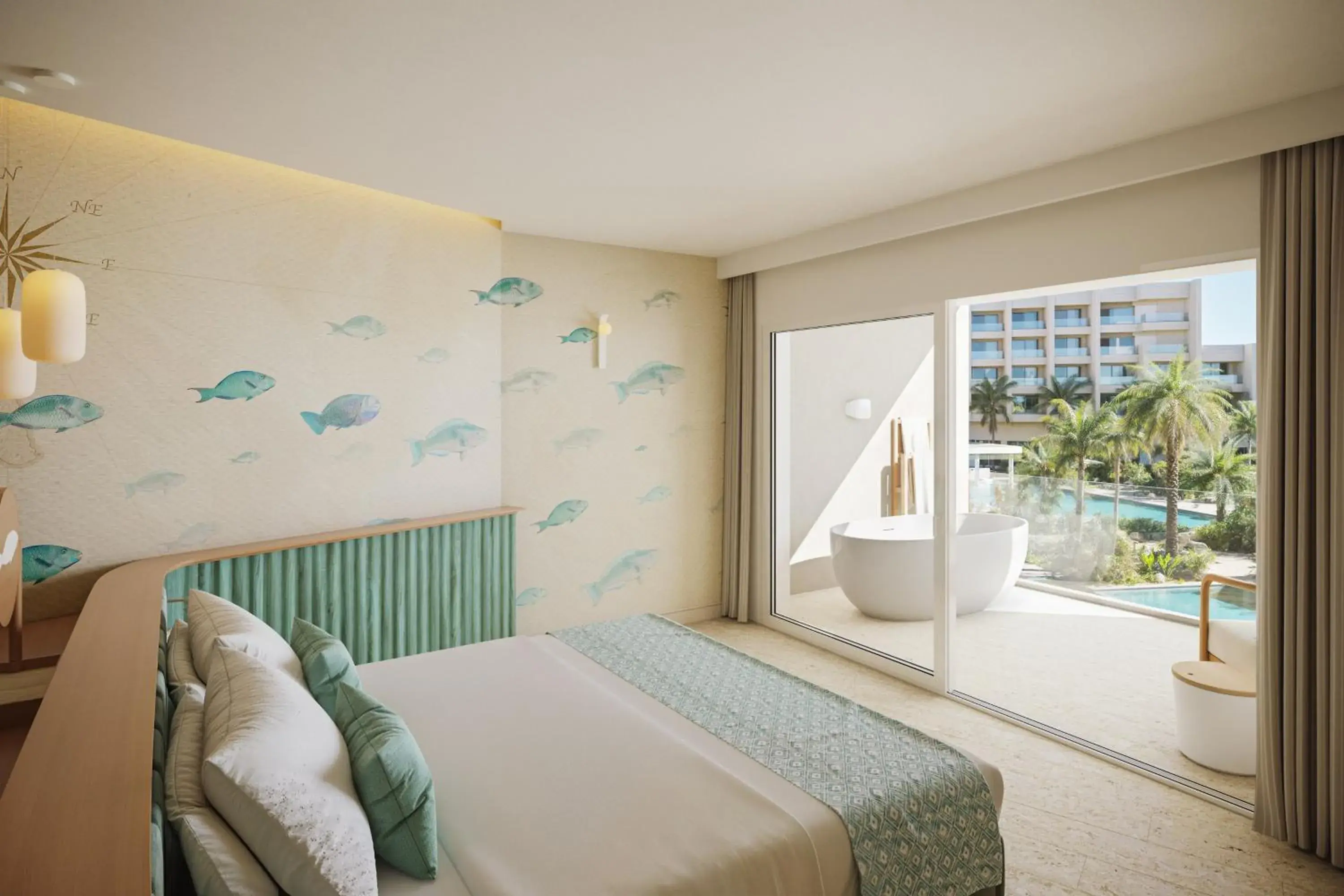 Bedroom, Bed in JOIA Aruba by Iberostar Bedroom, Bed in JOIA Aruba by Iberostar