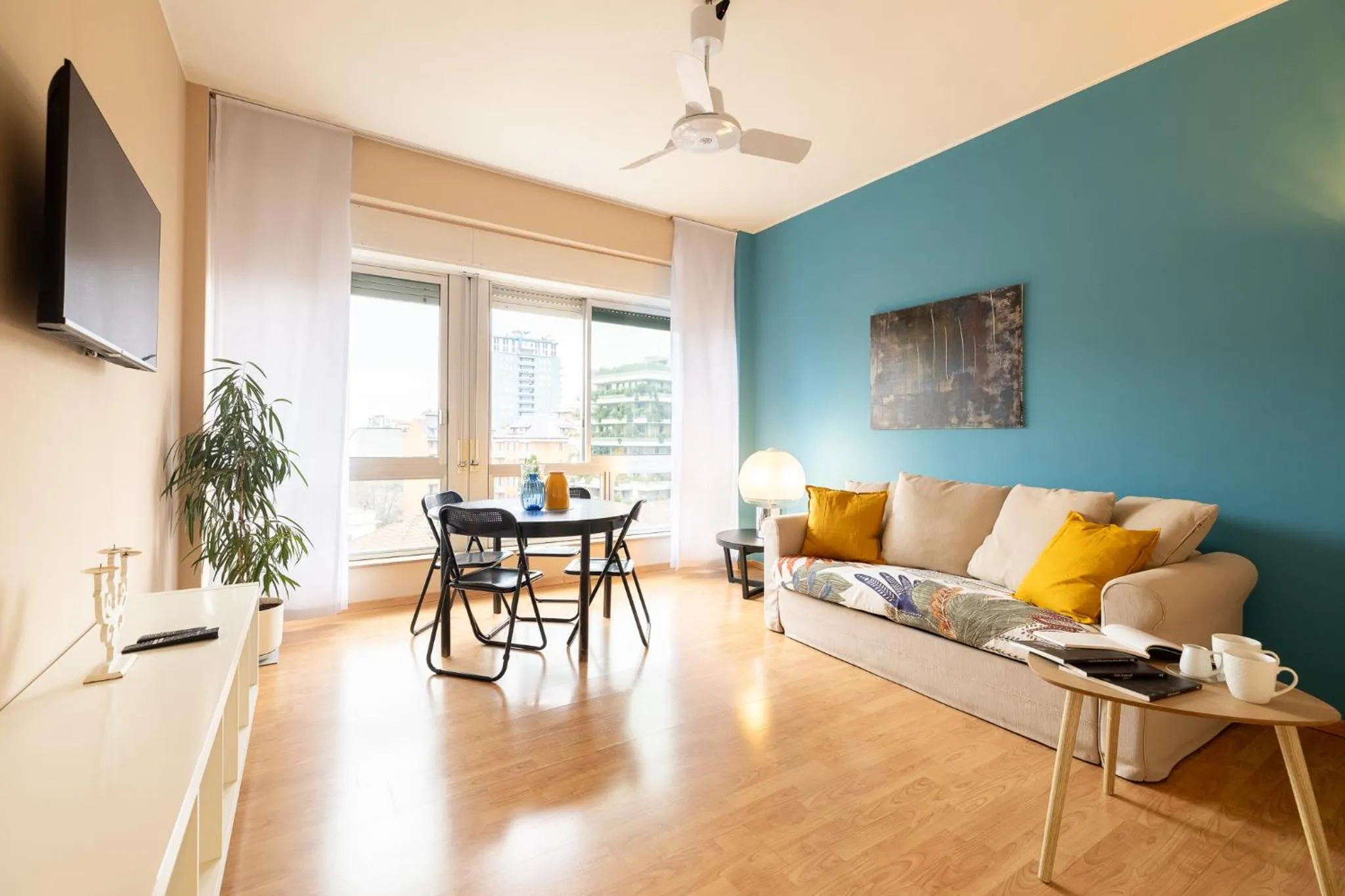 Living room in The Sixth Floor-Brera