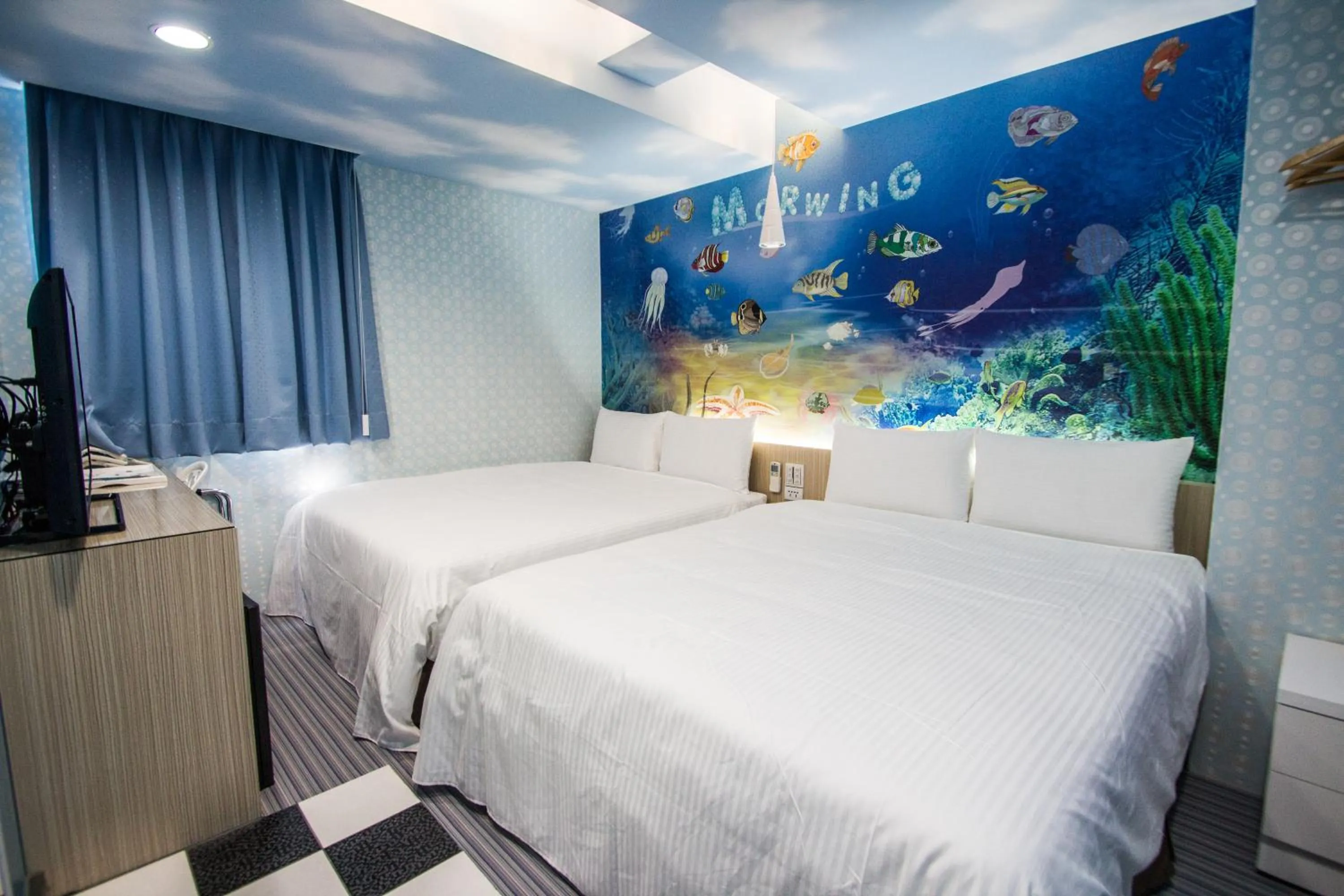 Bedroom, Bed in Morwing Hotel - Ocean