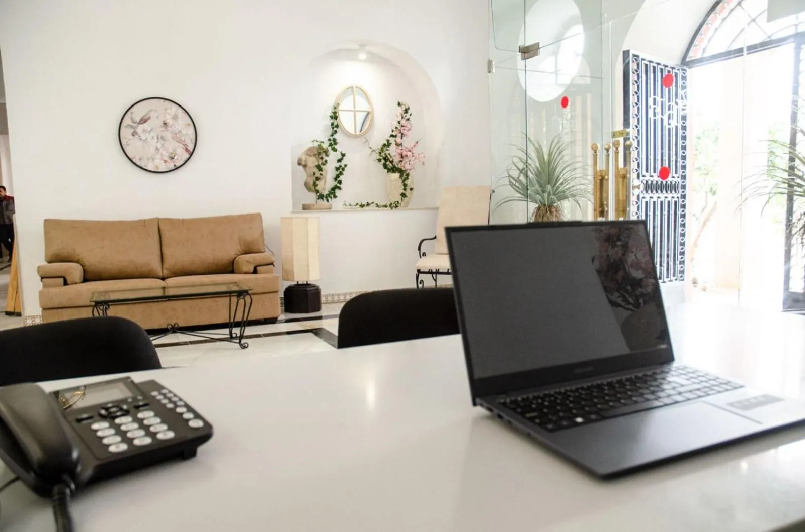 Lobby or reception in Hotel Balneario de Marmolejo