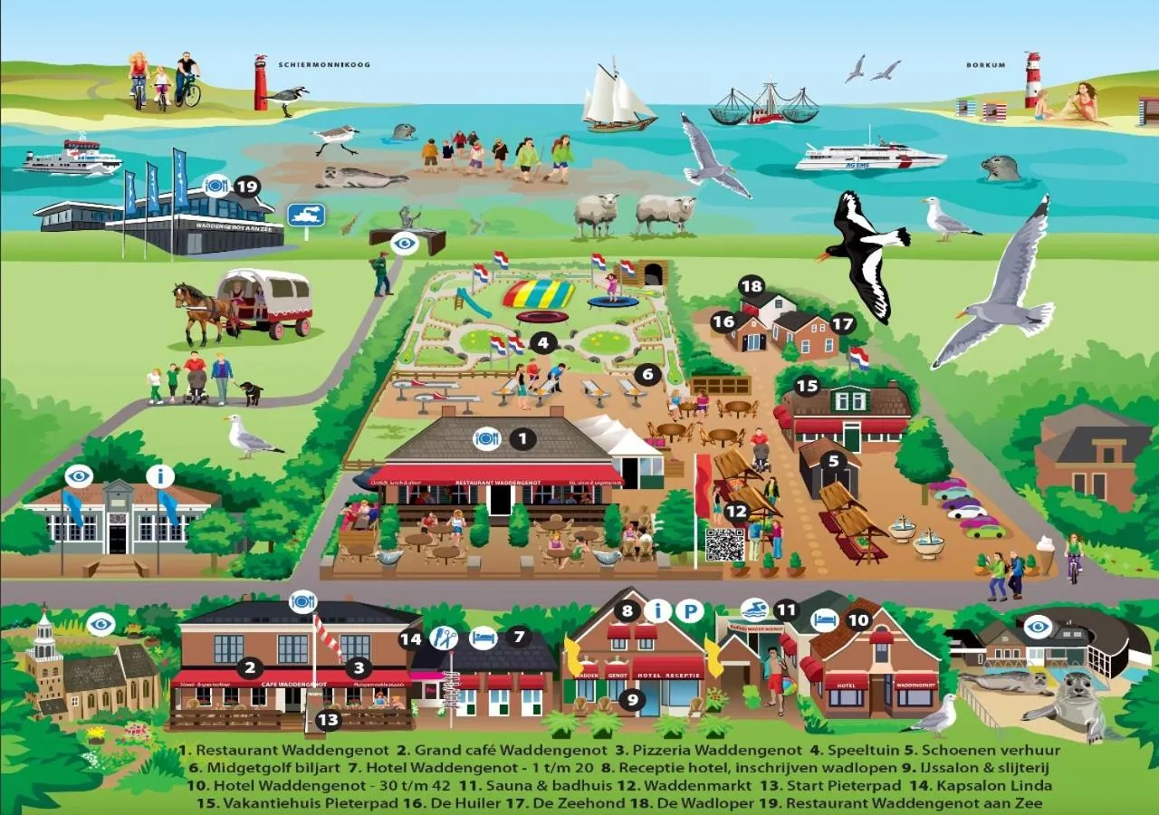 Property building in Hotel Waddengenot