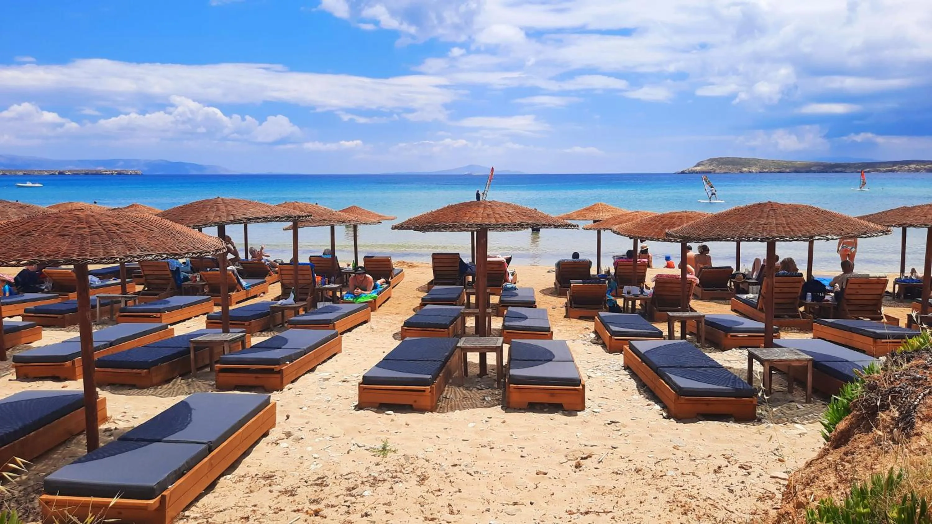 Beach in Galini me thea