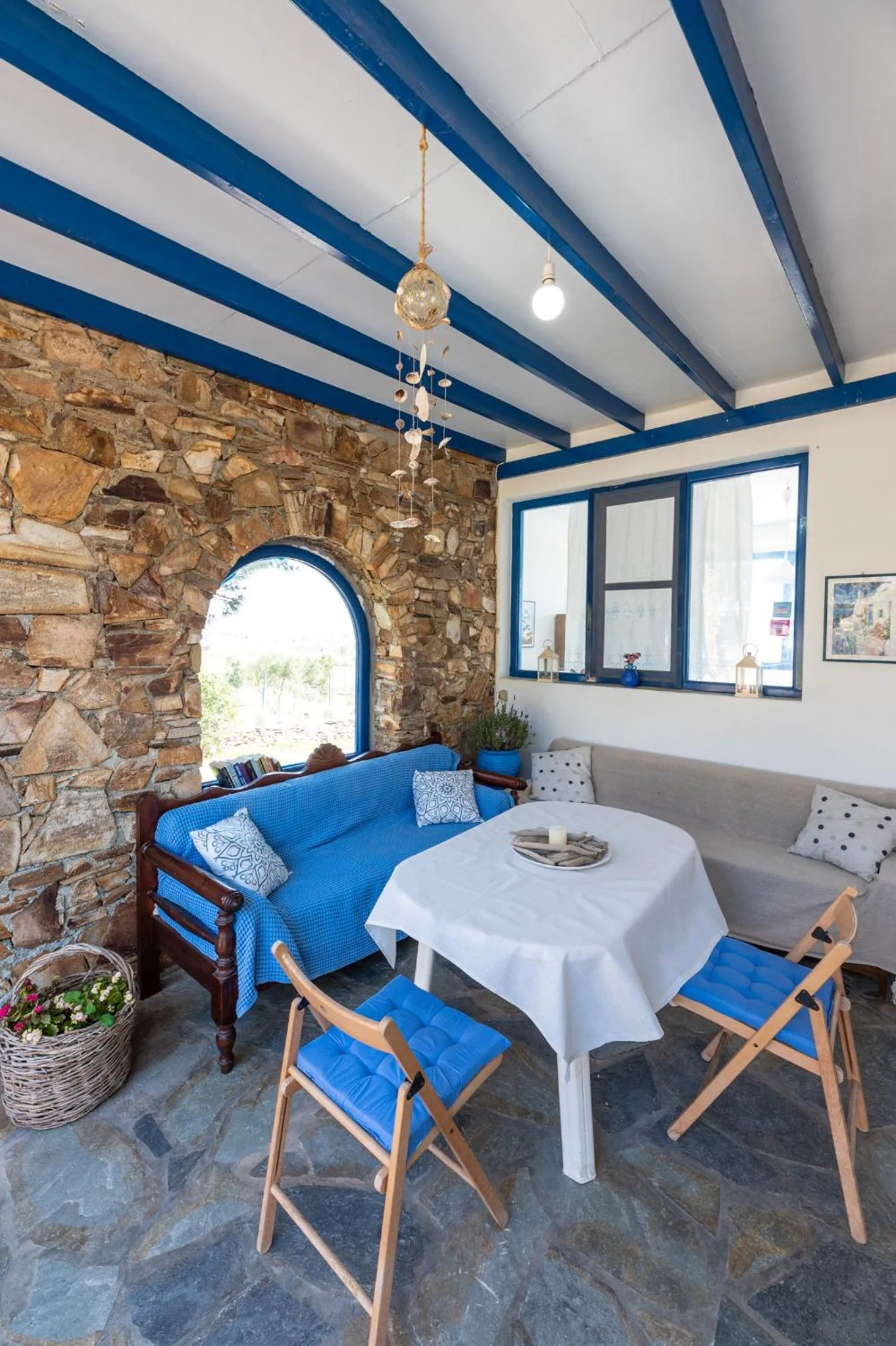 Seating area in Galini me thea