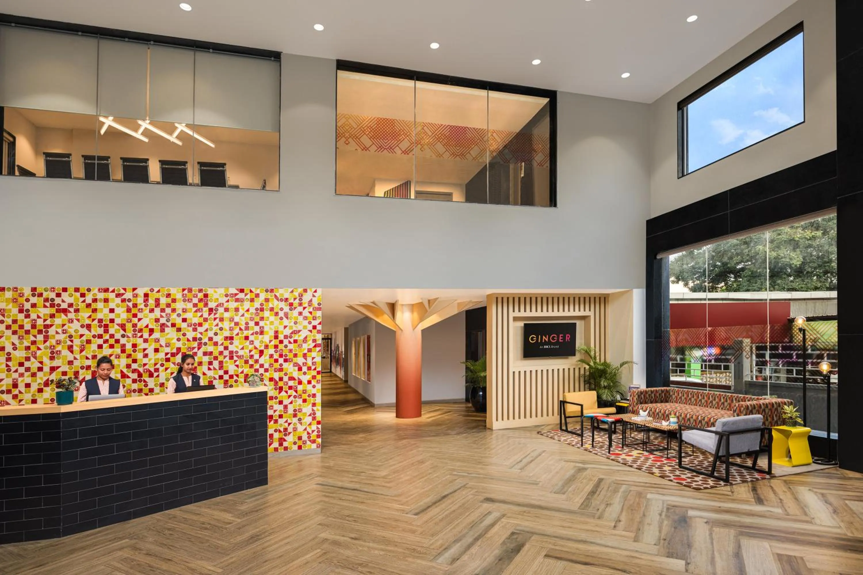 Lobby or reception in Ginger Coimbatore Airport , Avinashi Road