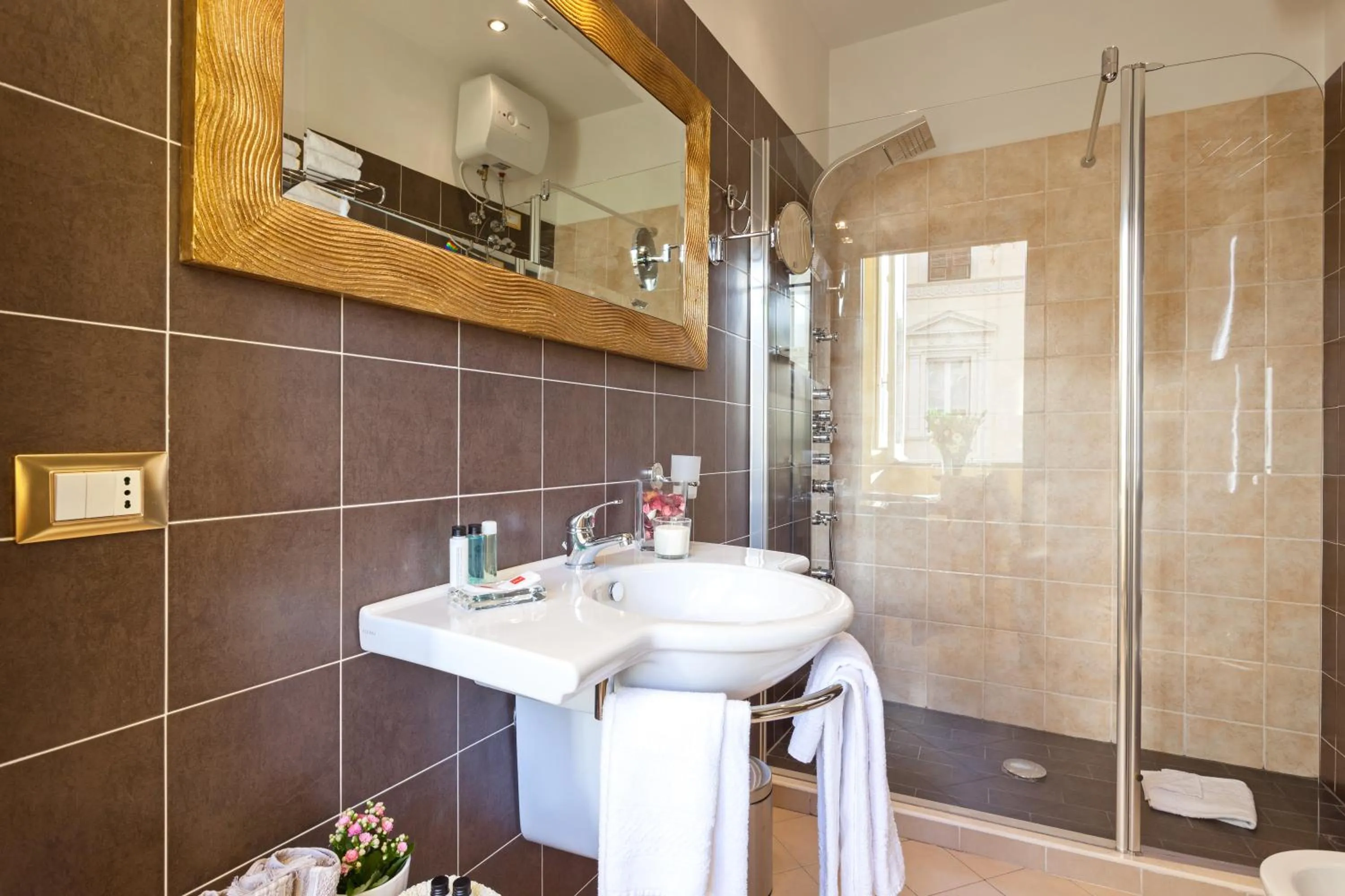 Shower in Vatican Domus