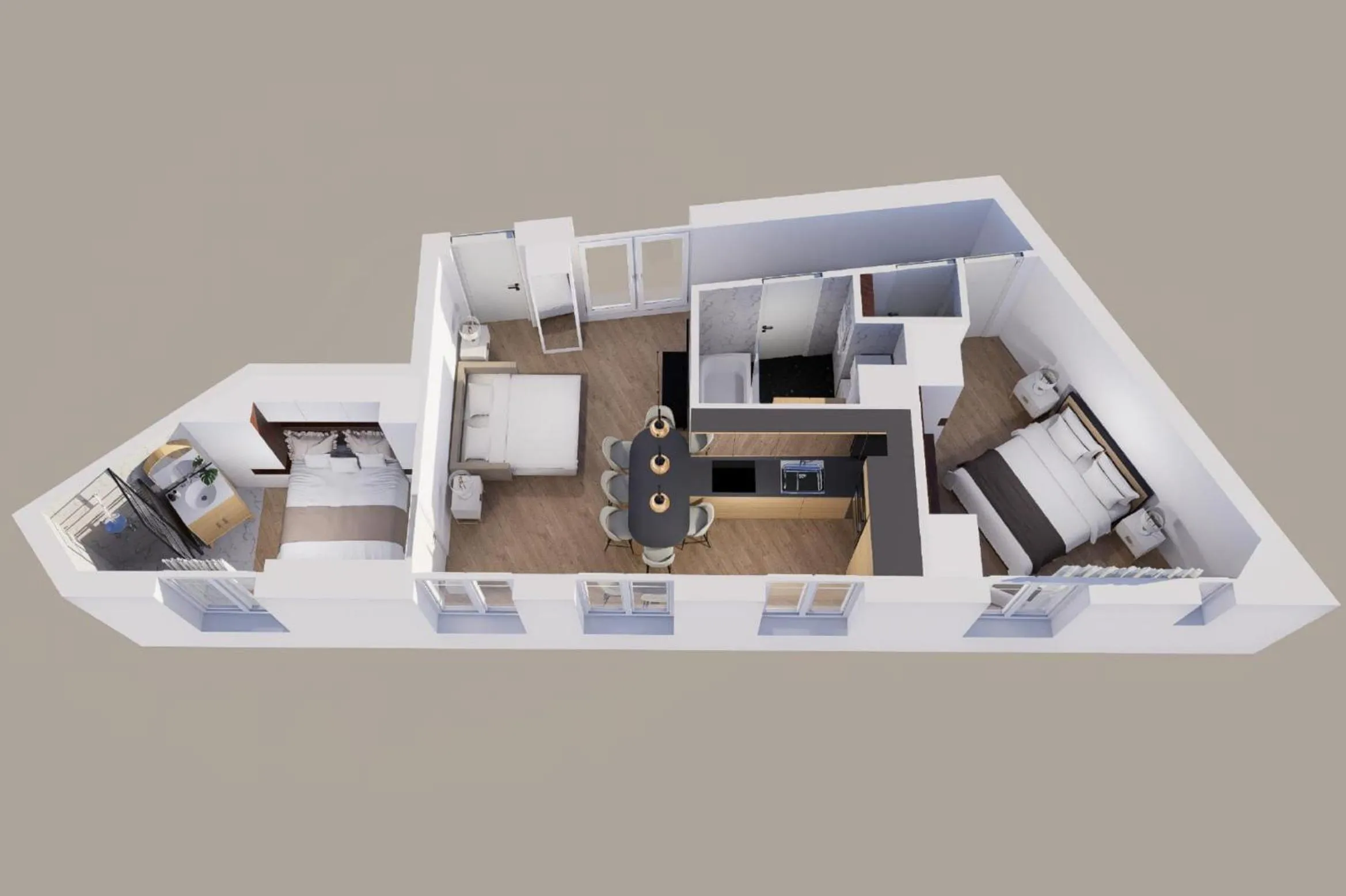 Photo of the whole room in Montmartre Residence