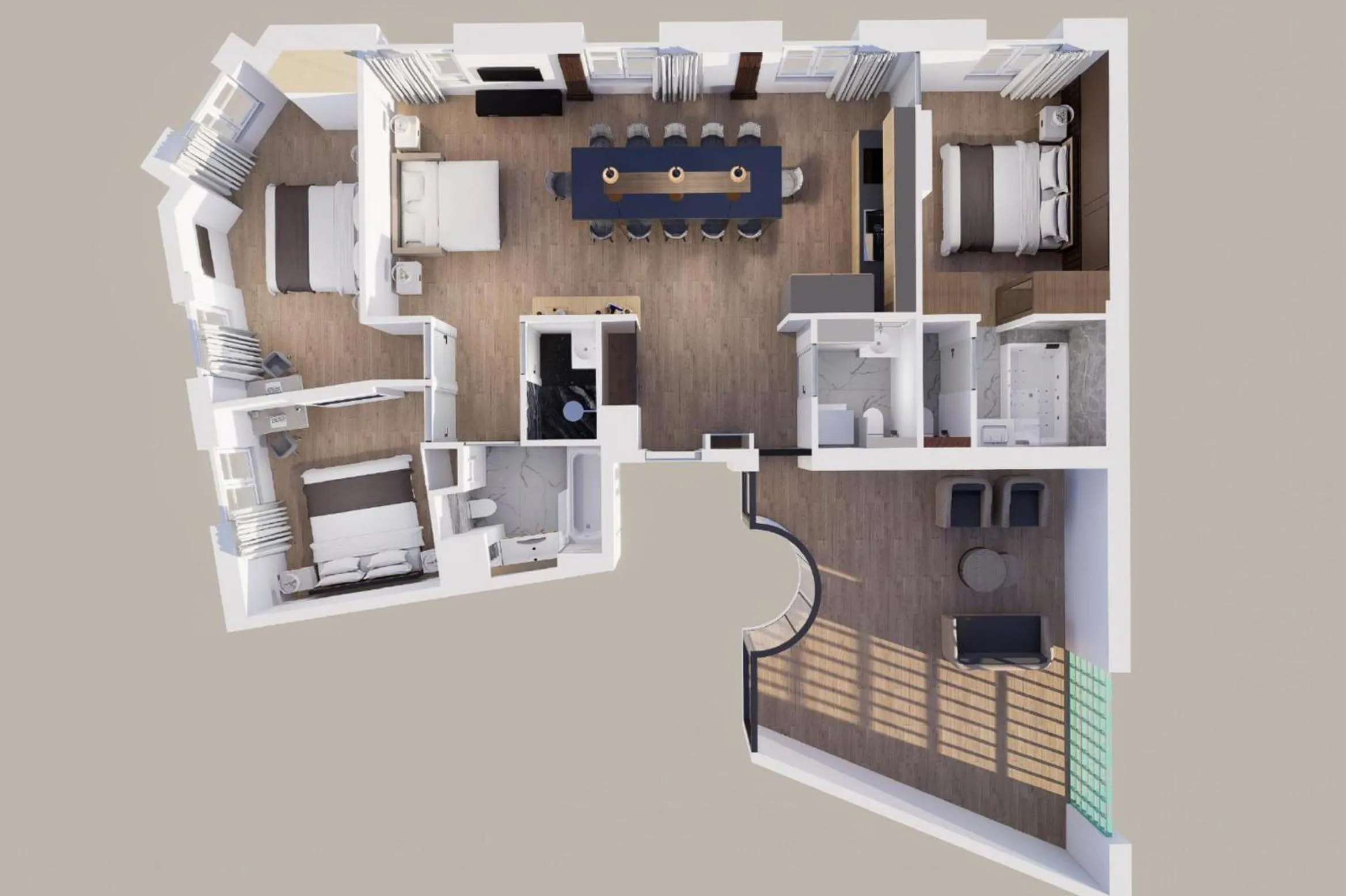 Patio in Montmartre Residence