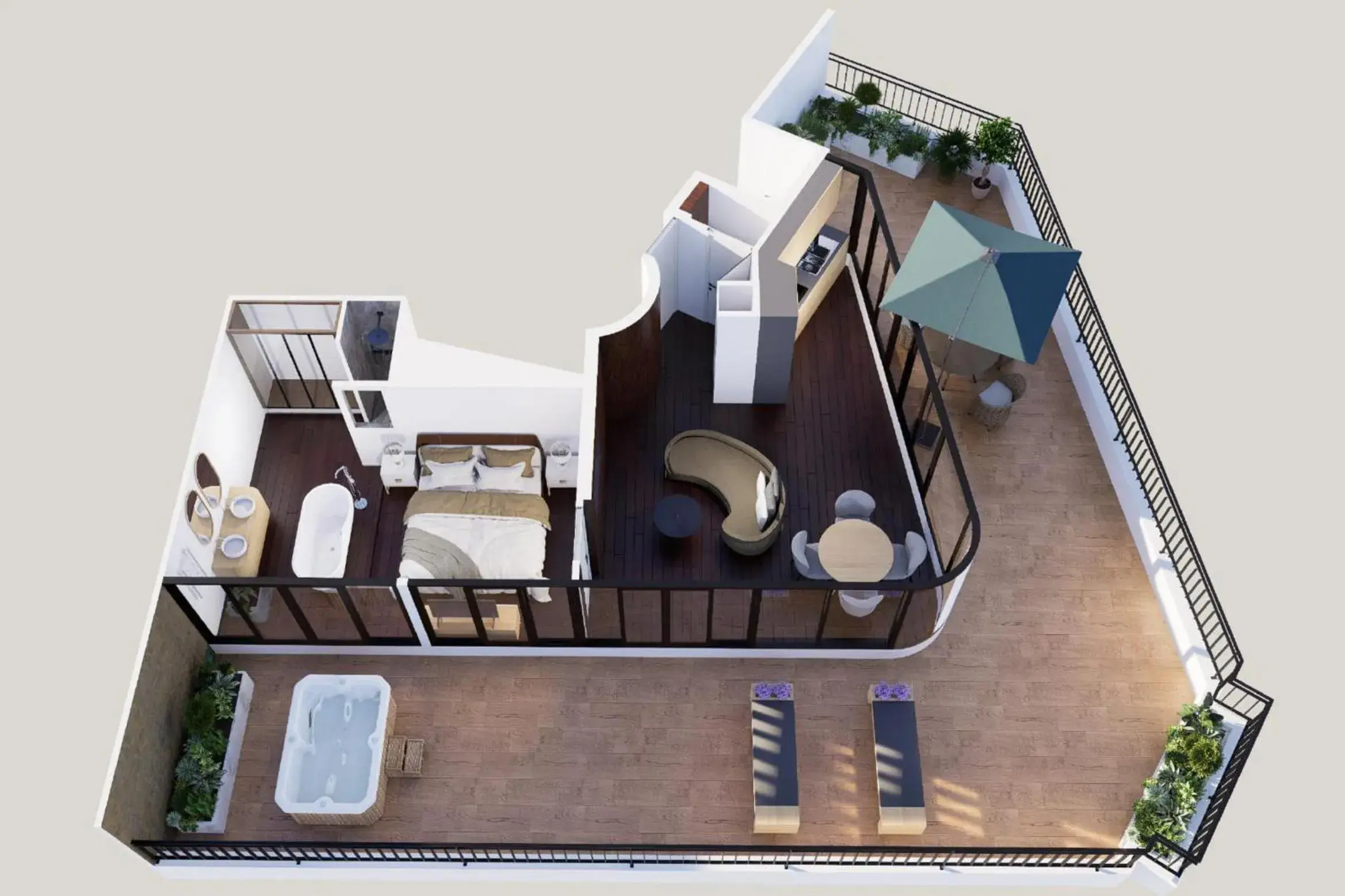 Bird's eye view in Montmartre Residence Bird's eye view in Montmartre Residence