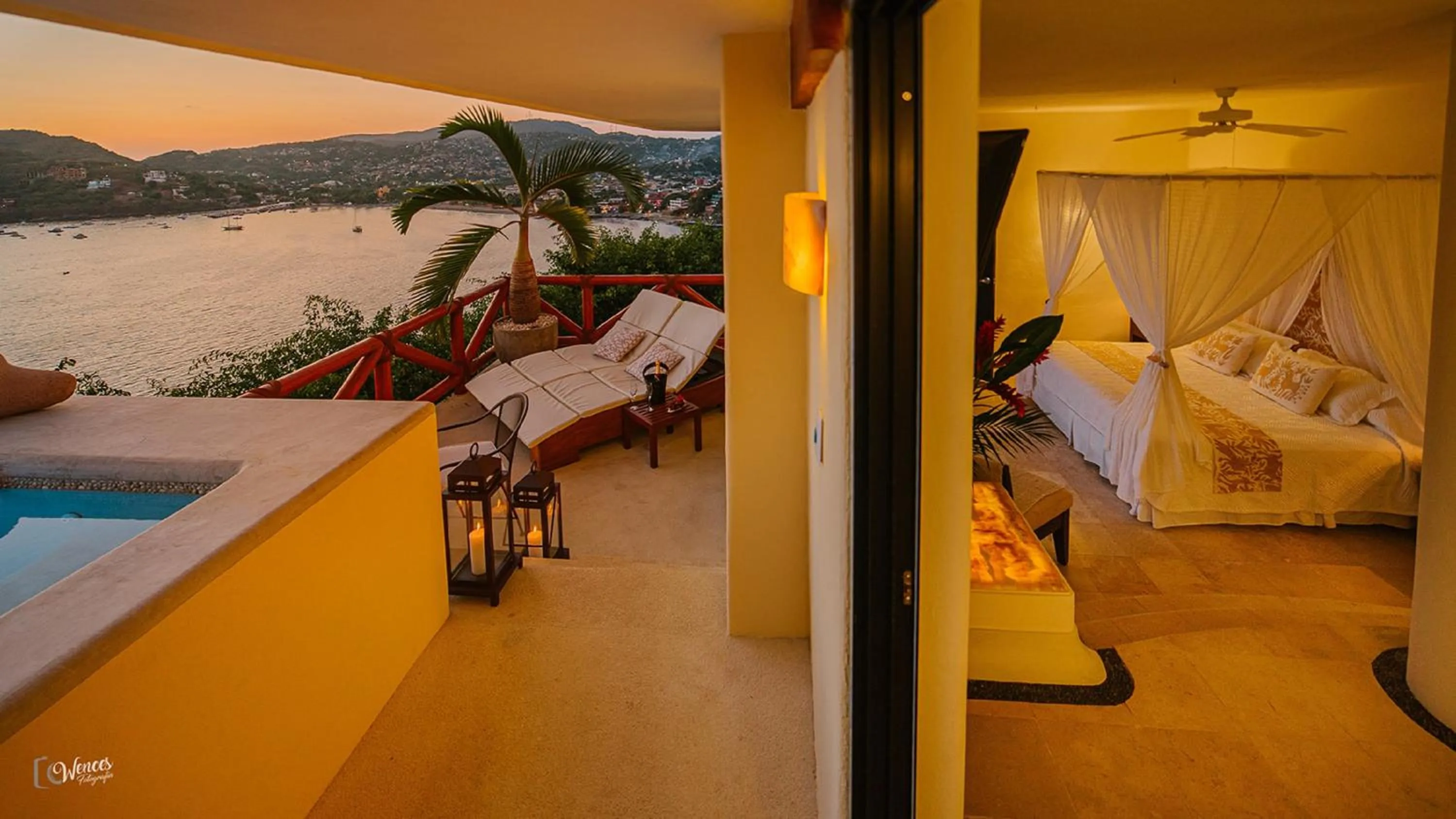 Balcony/Terrace, Bed in Tentaciones Hotel & Lounge Pool - Adults Only