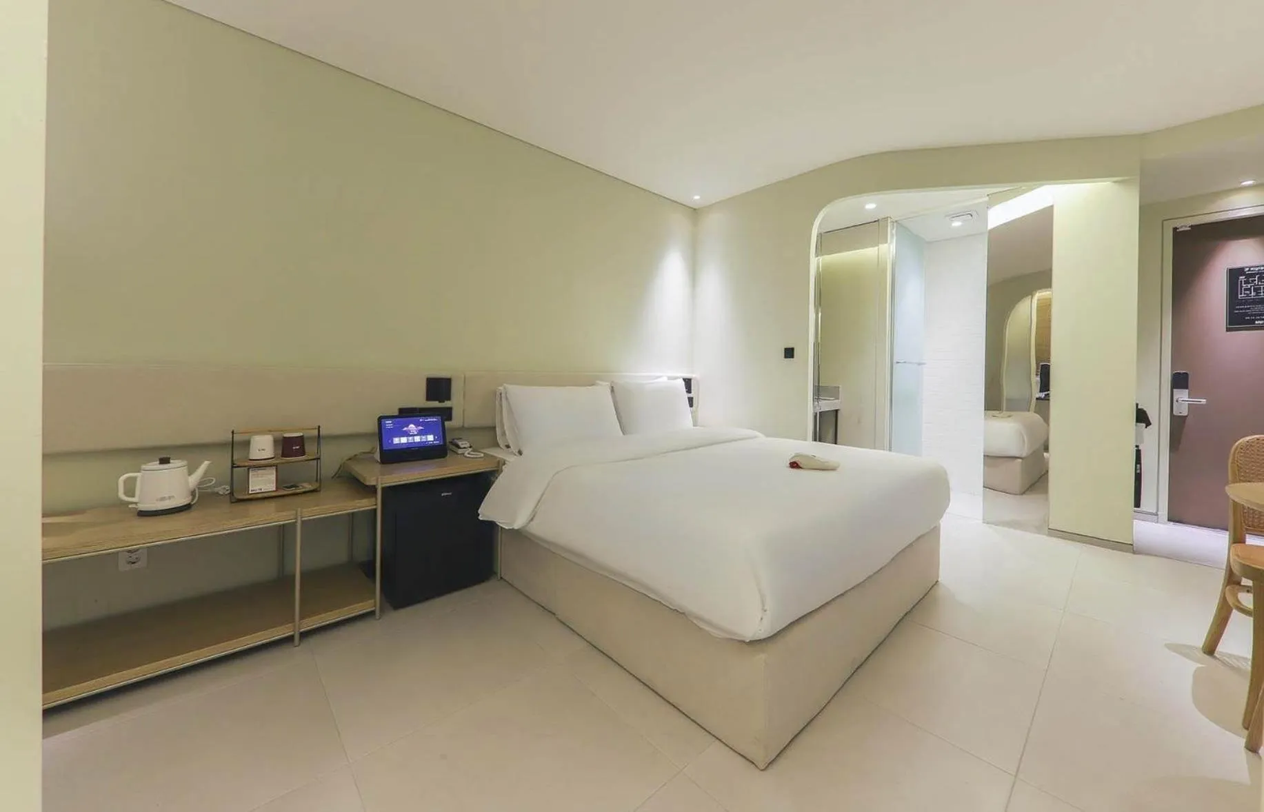 Bed in 뮤트호텔 대연 MUTE HOTEL Daeyeon Busan