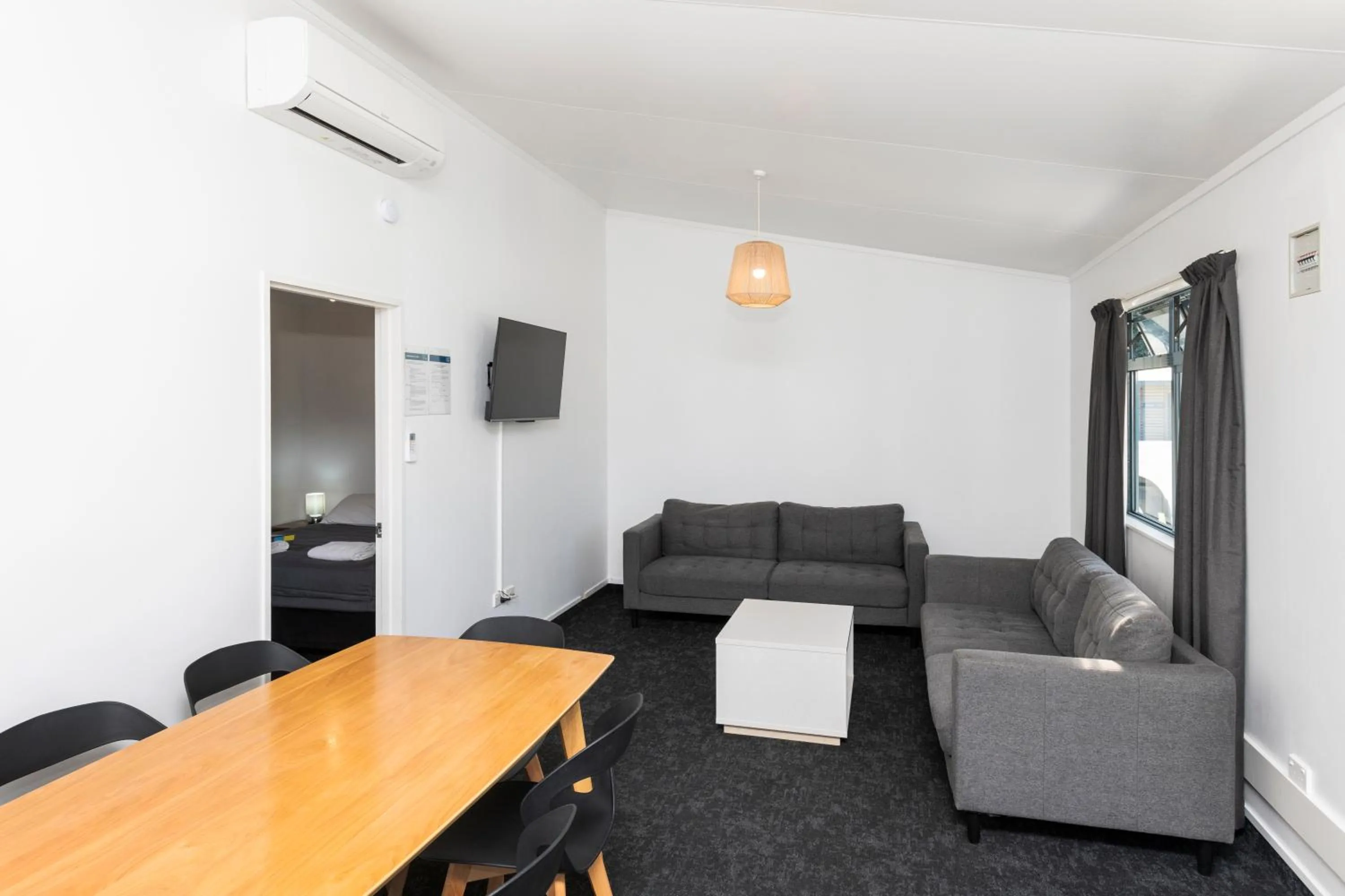 Living room in Waikanae Beach TOP 10 Holiday Park