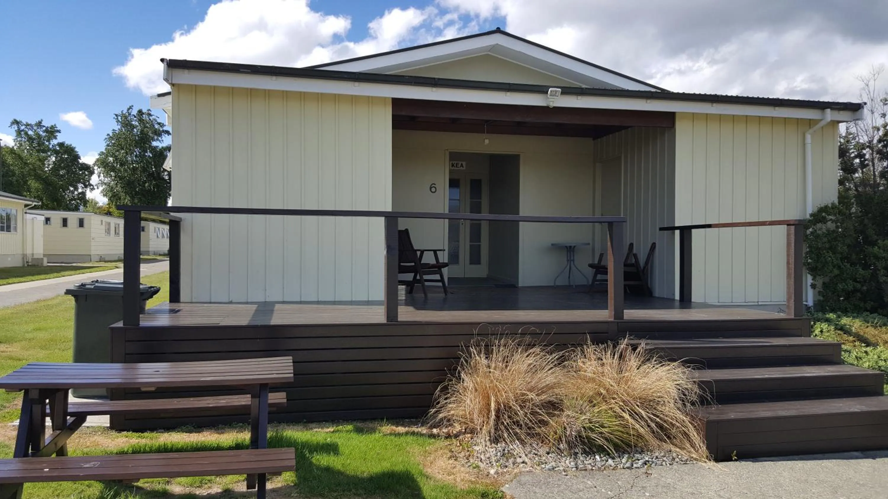Patio in High Country Lodge, Motels & Backpackers