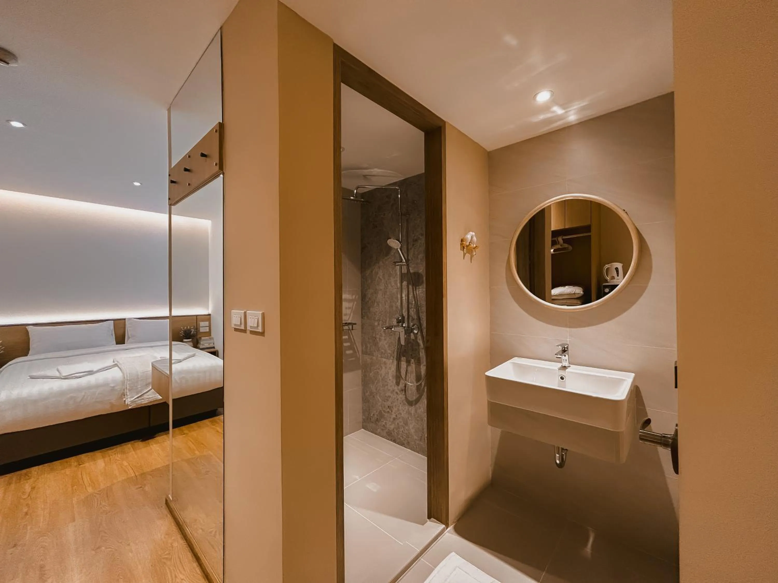 Bathroom, Bed in P.K. Garden Home